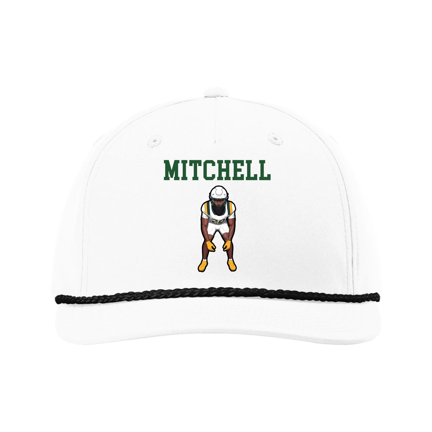Five-Panel Classic Rope Cap — Shirsey in White
