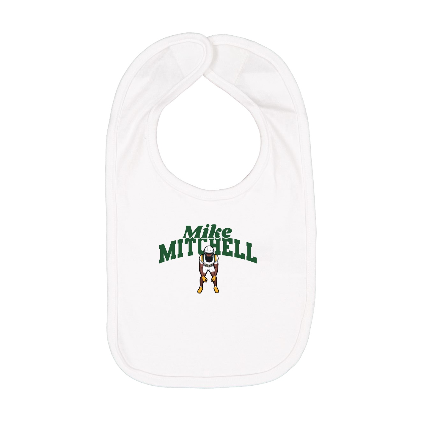 Infant Bib — Signature Arch in White