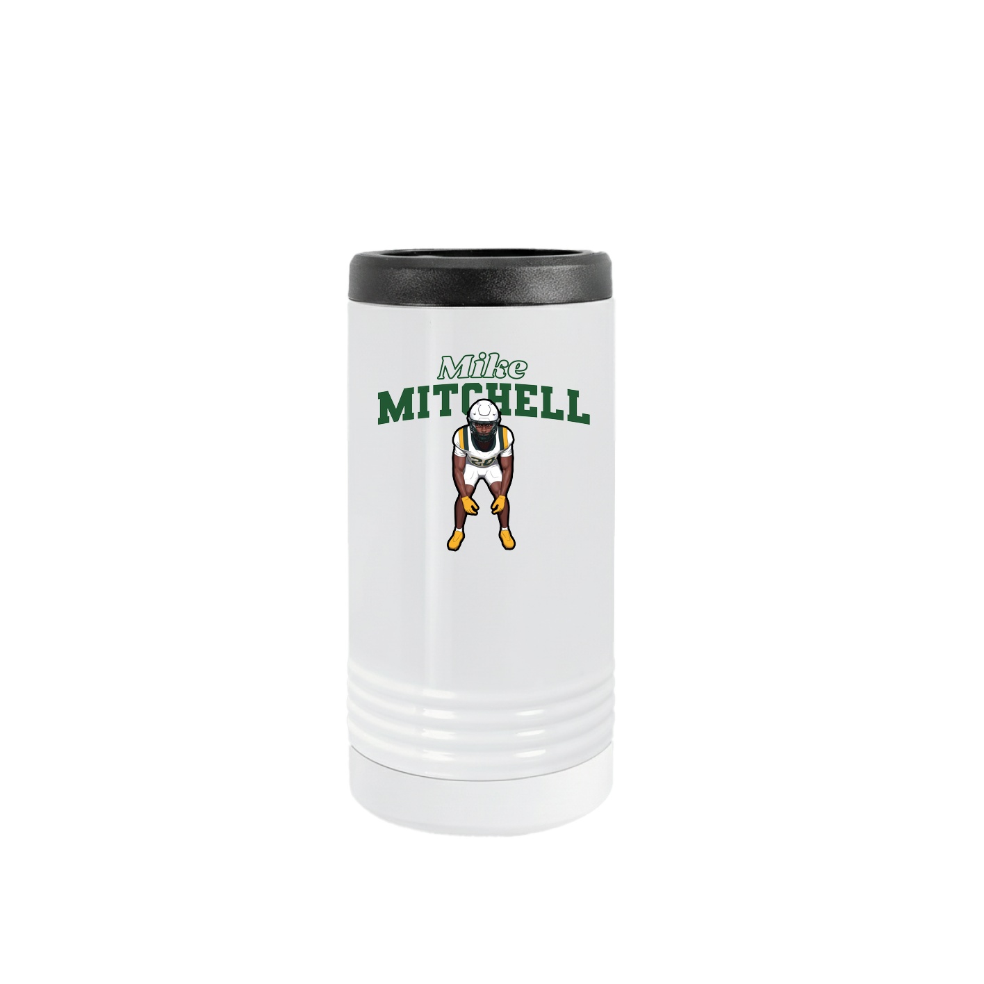 Slim Beverage Holder — Name Arch in White