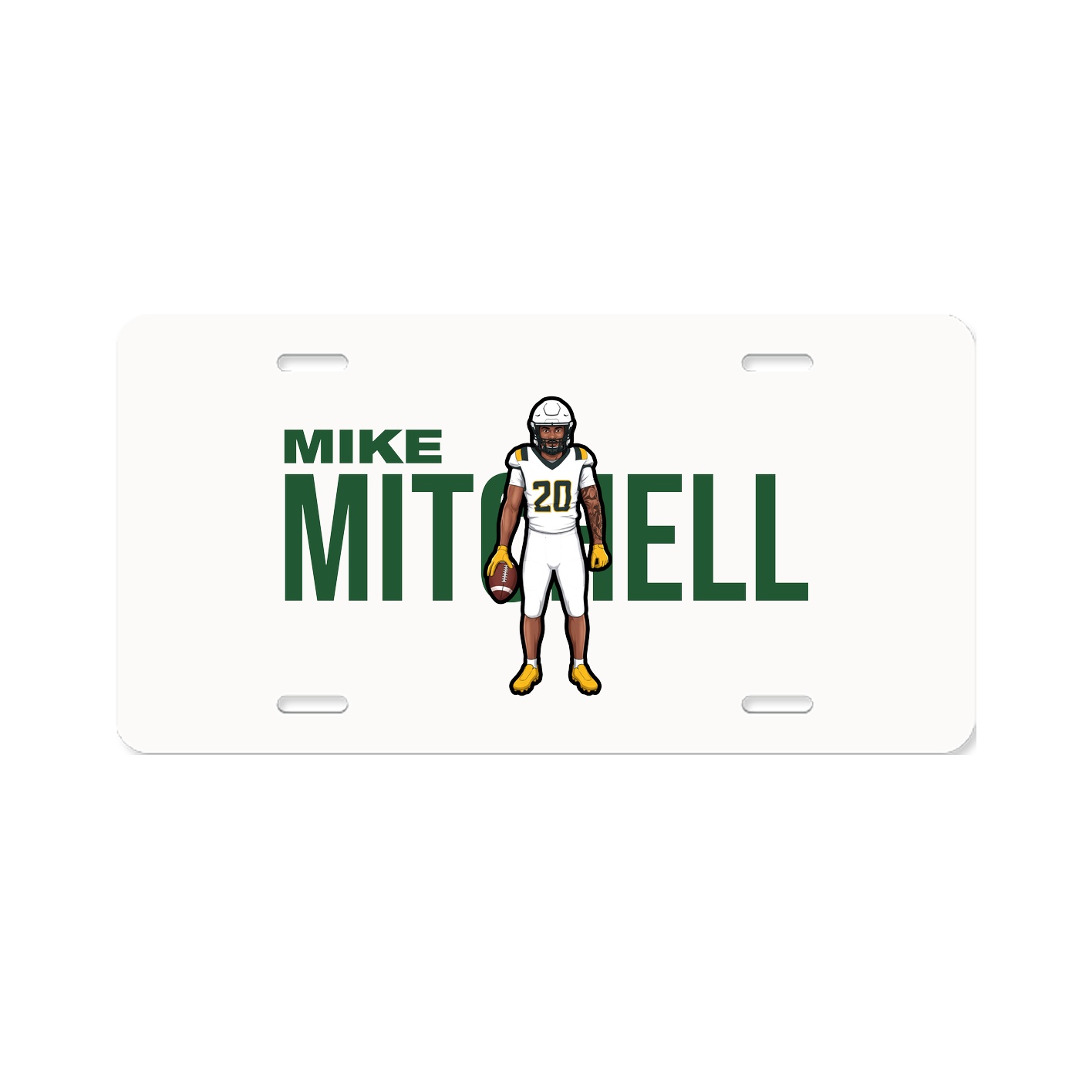 License Plate — Player Name in Classic