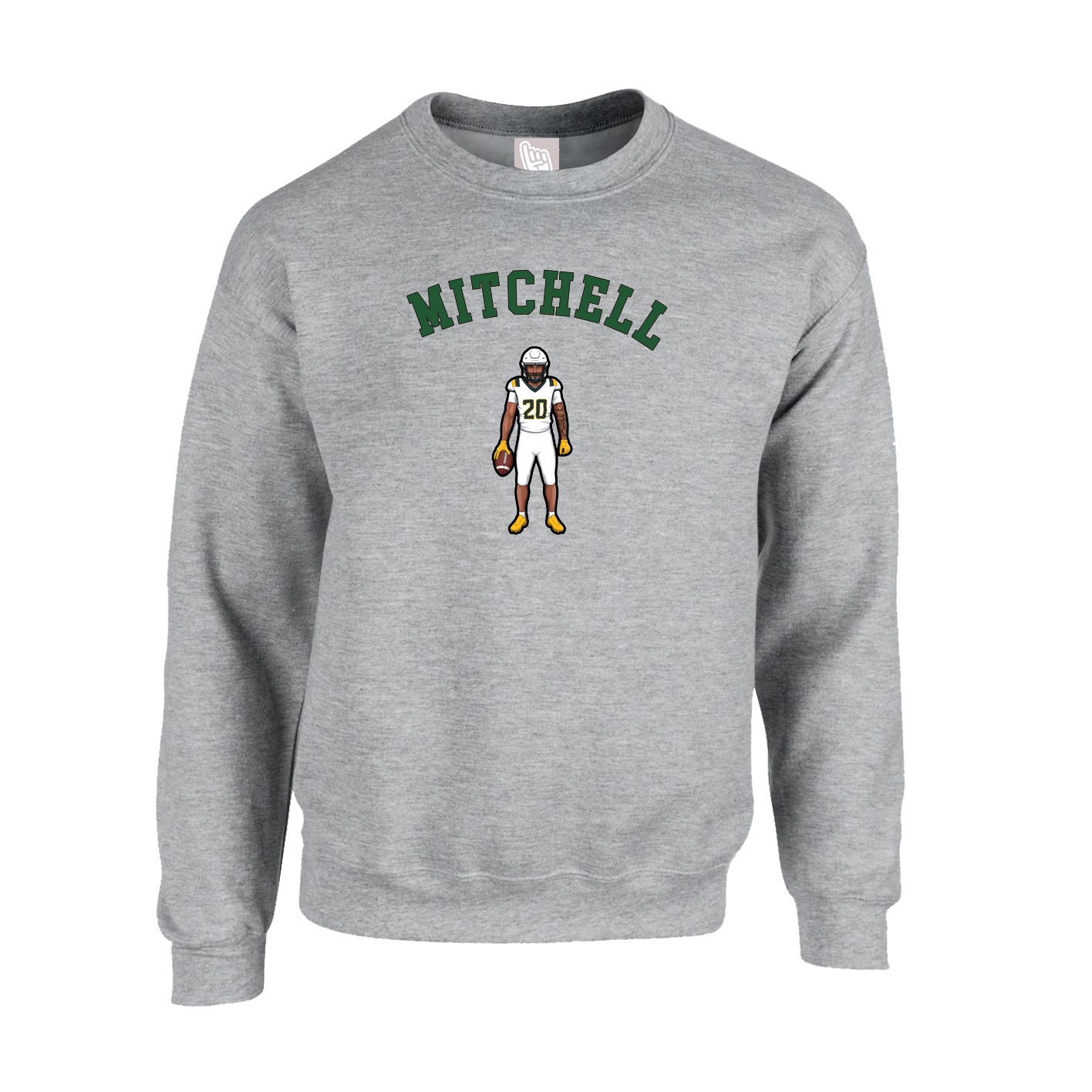 Fleece Crew — Shirsey Arch in Grey