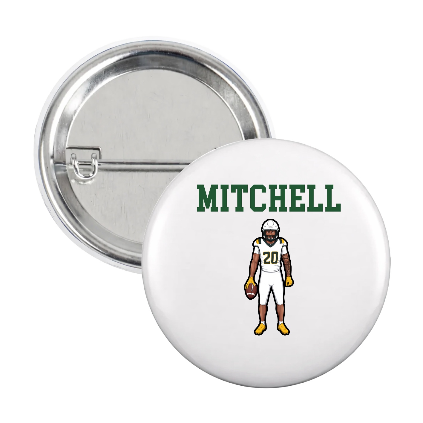 Game Day Button — Shirsey in White