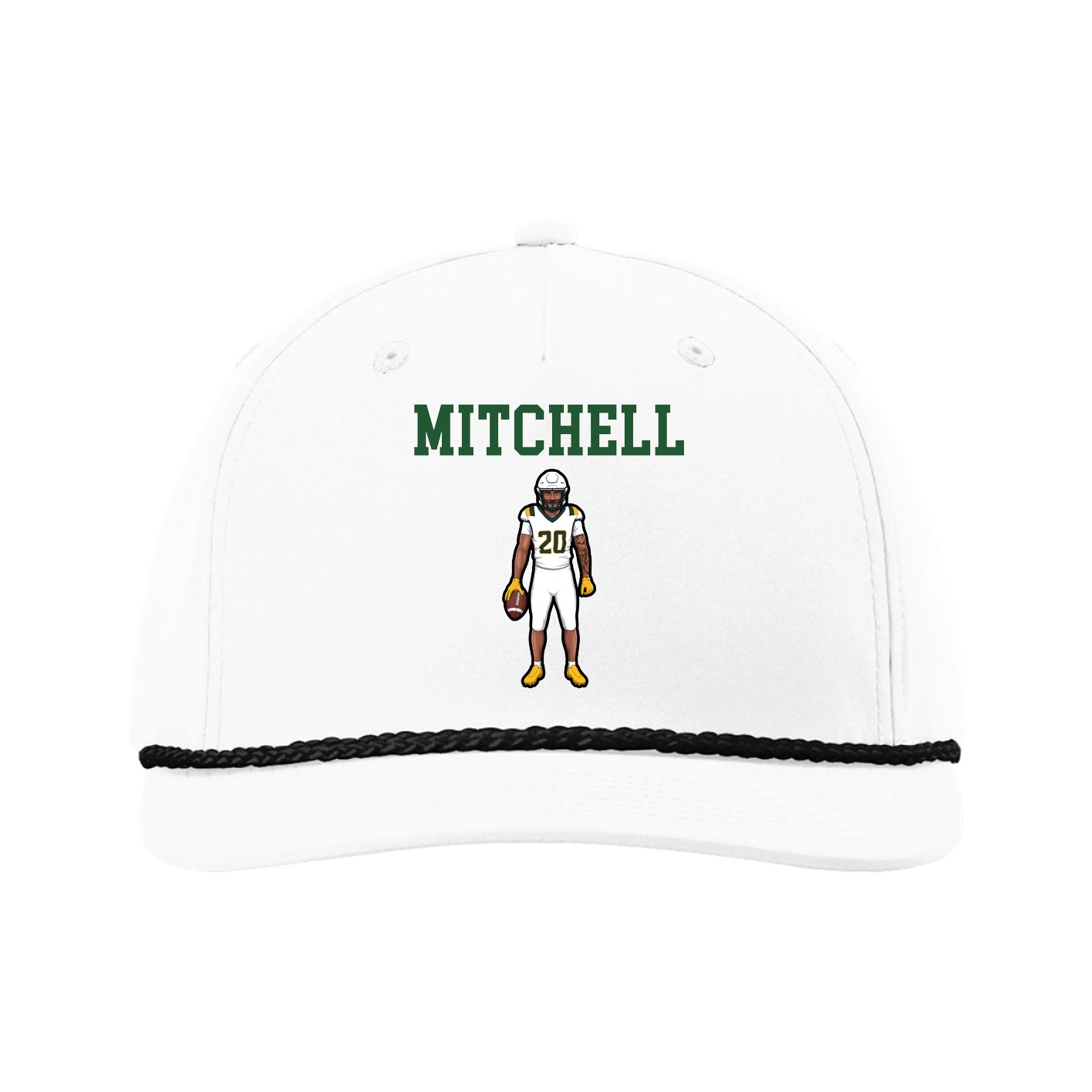 Five-Panel Classic Rope Cap — Shirsey in White
