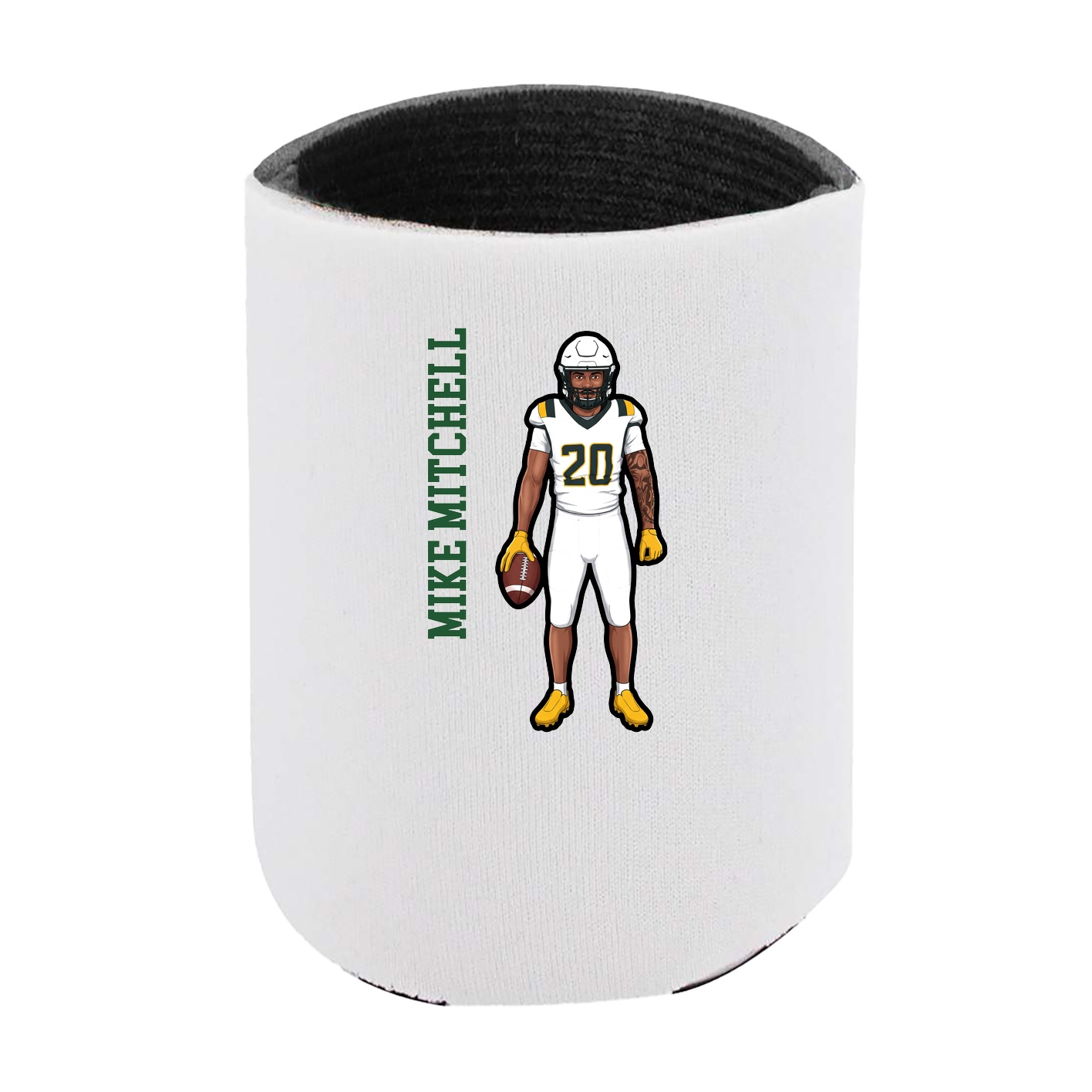 Can Holder — Name Vertical in White
