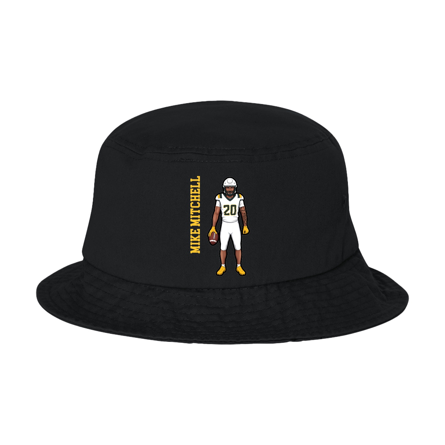Bucket Cap — Name Vertical in Black