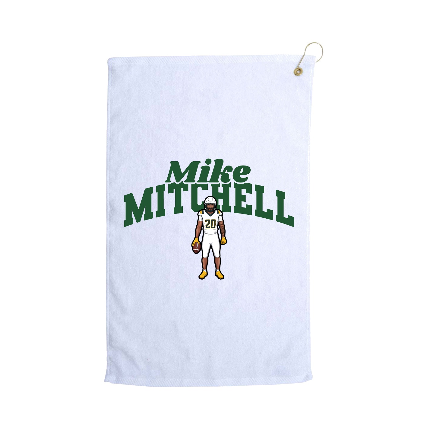 Golf Towel — Signature Arch in White