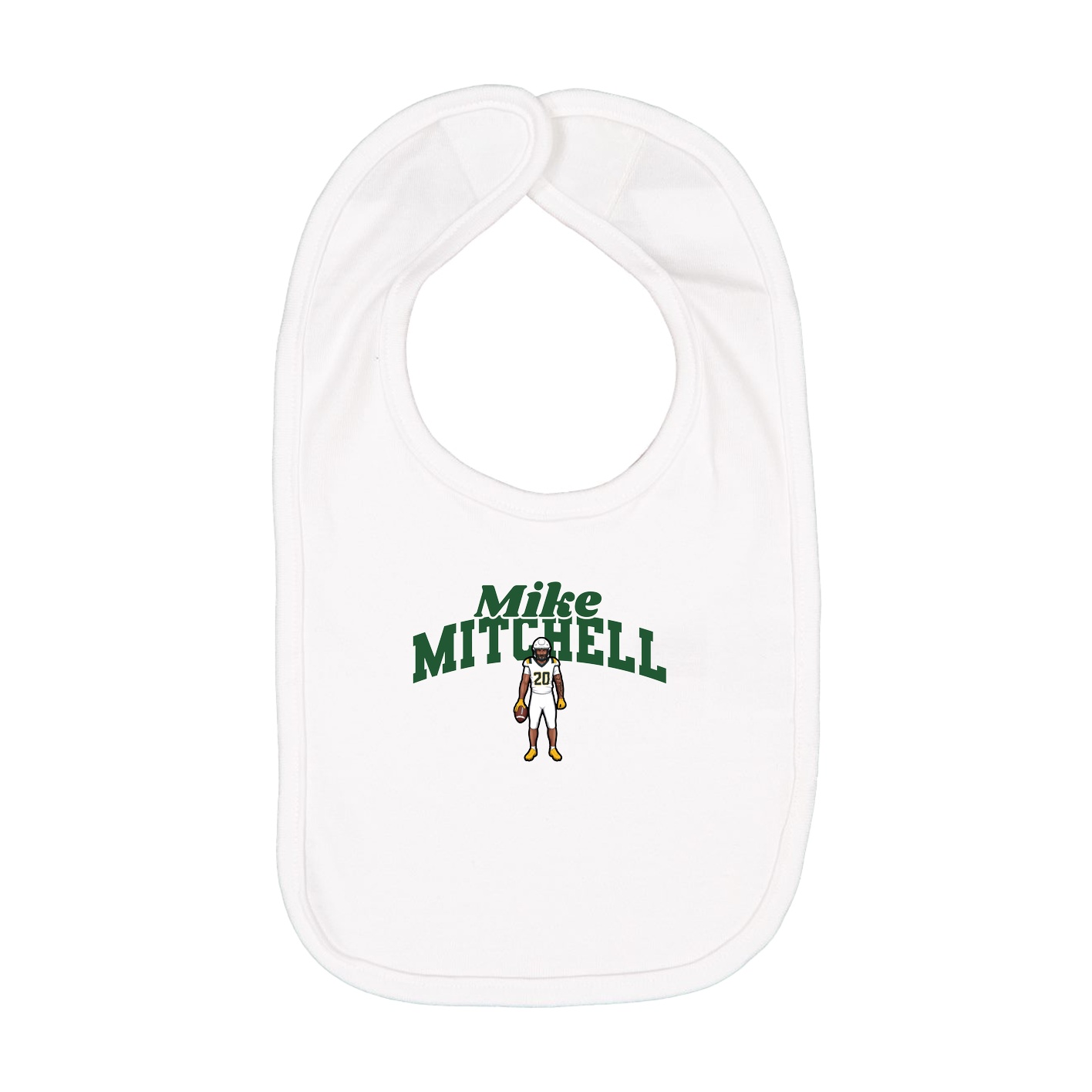 Infant Bib — Signature Arch in White
