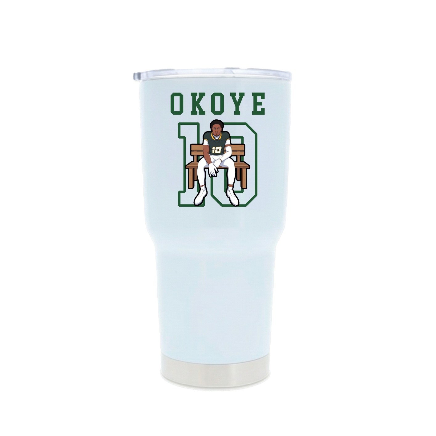 30oz Stainless Steel Tumbler — Shirsey in White