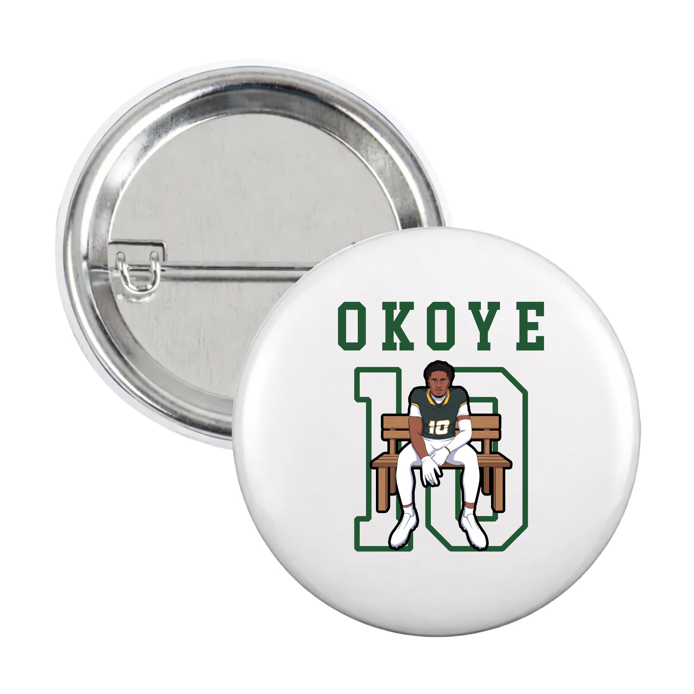 Game Day Button — Shirsey in White