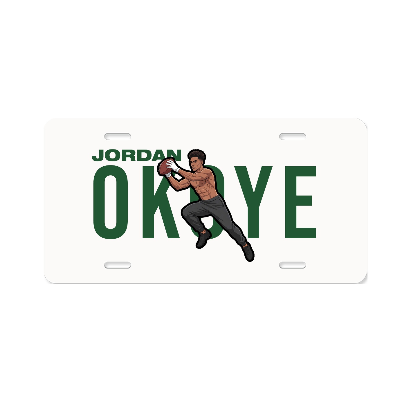License Plate — Player Name in Classic