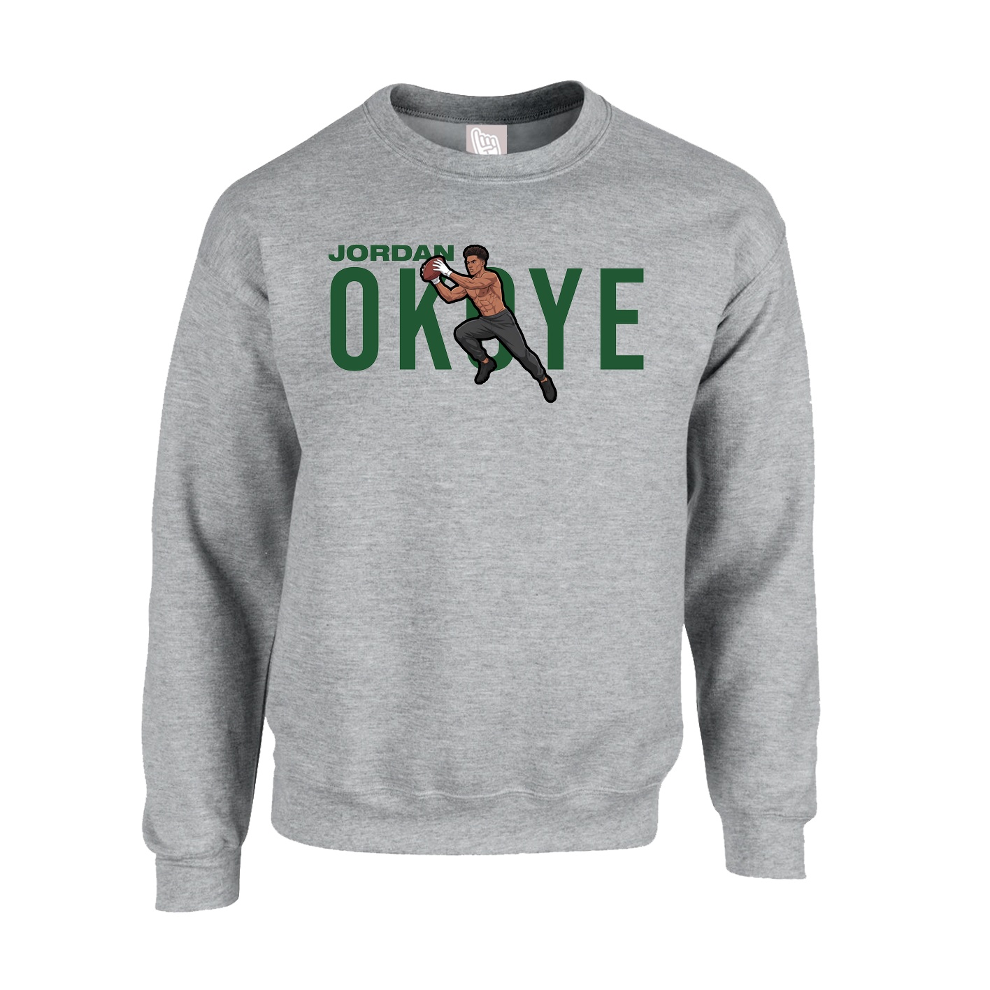 Fleece Crew — Player Name in Grey
