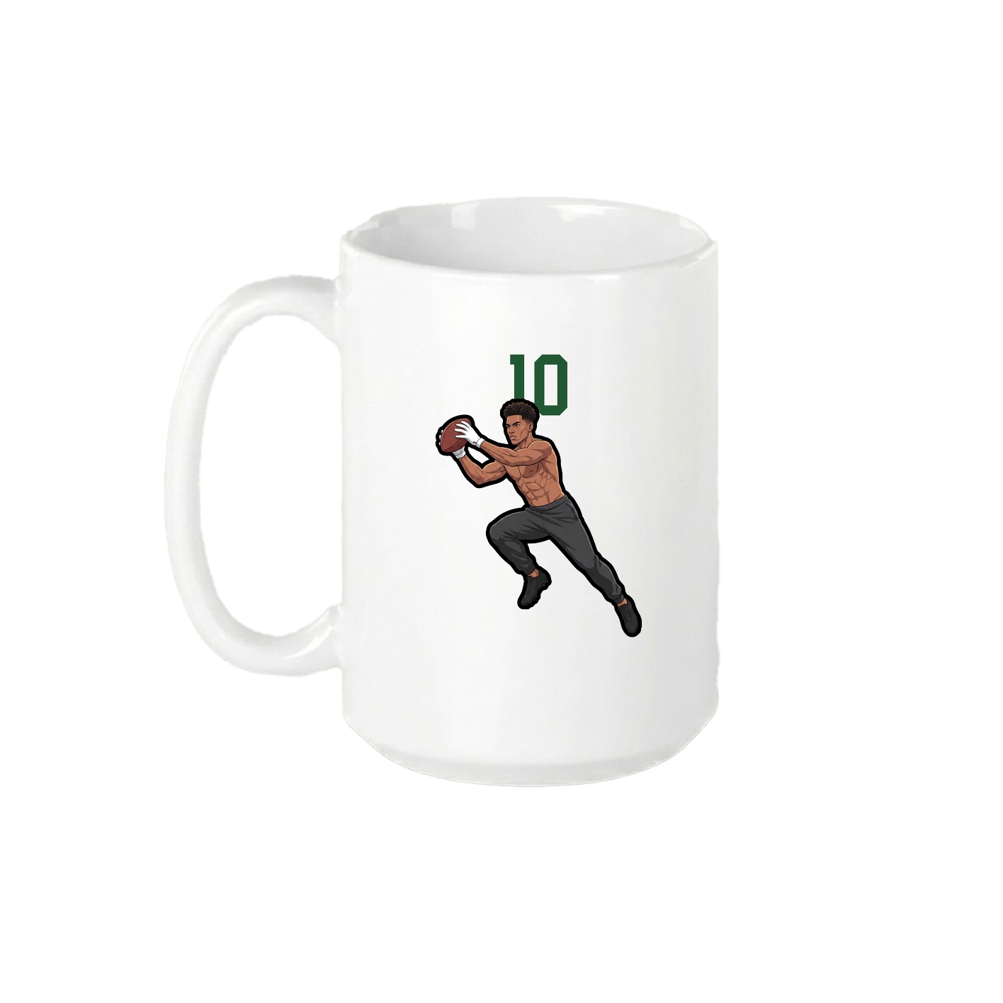 15oz Coffee Mug — Number Top in White