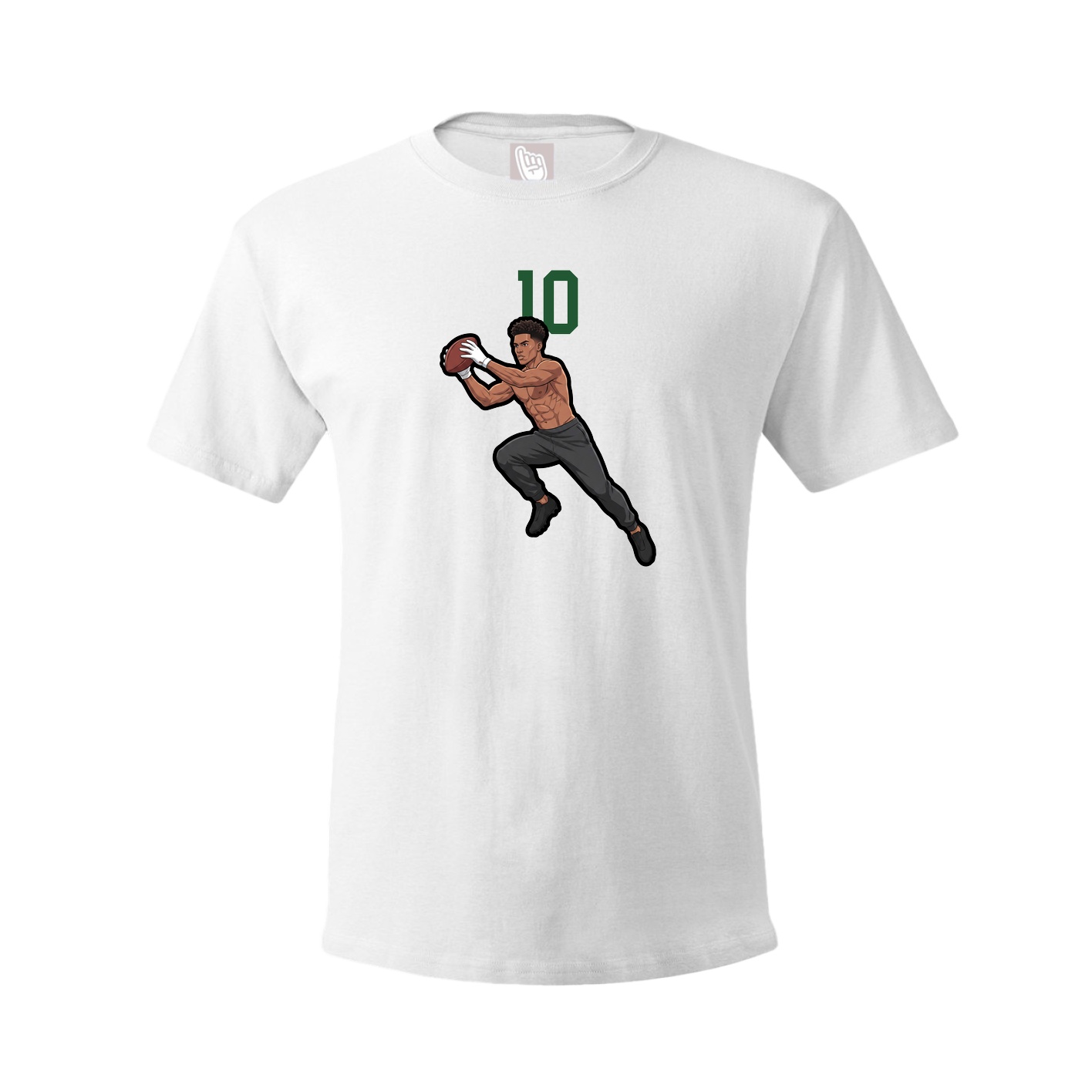 Tee — Number Top in White