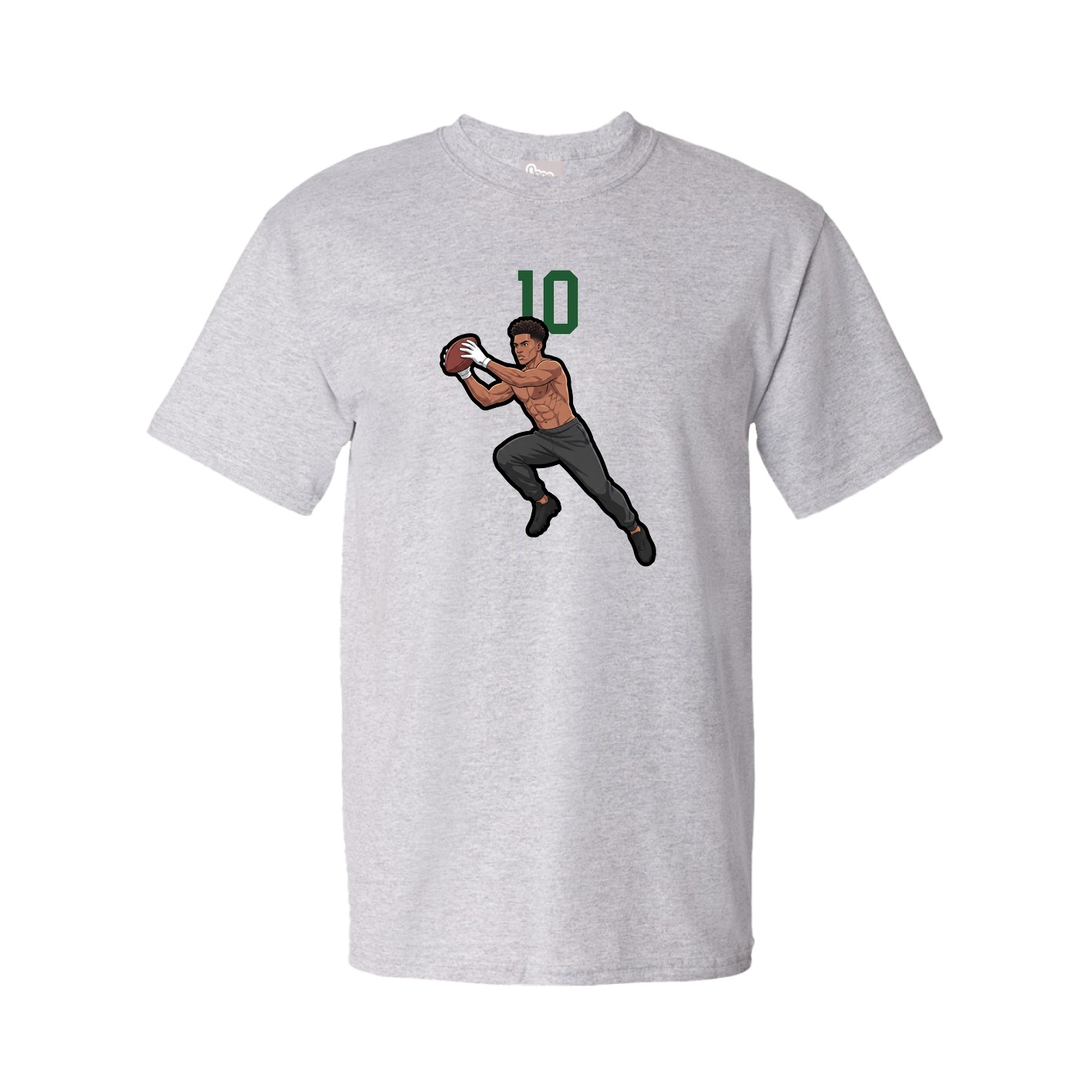 Youth Tee — Number Top in Grey