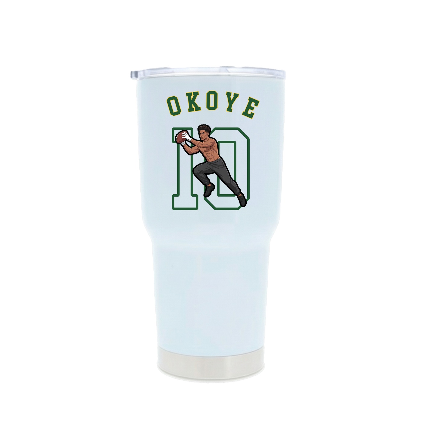 30oz Stainless Steel Tumbler — Shirsey Arch in White