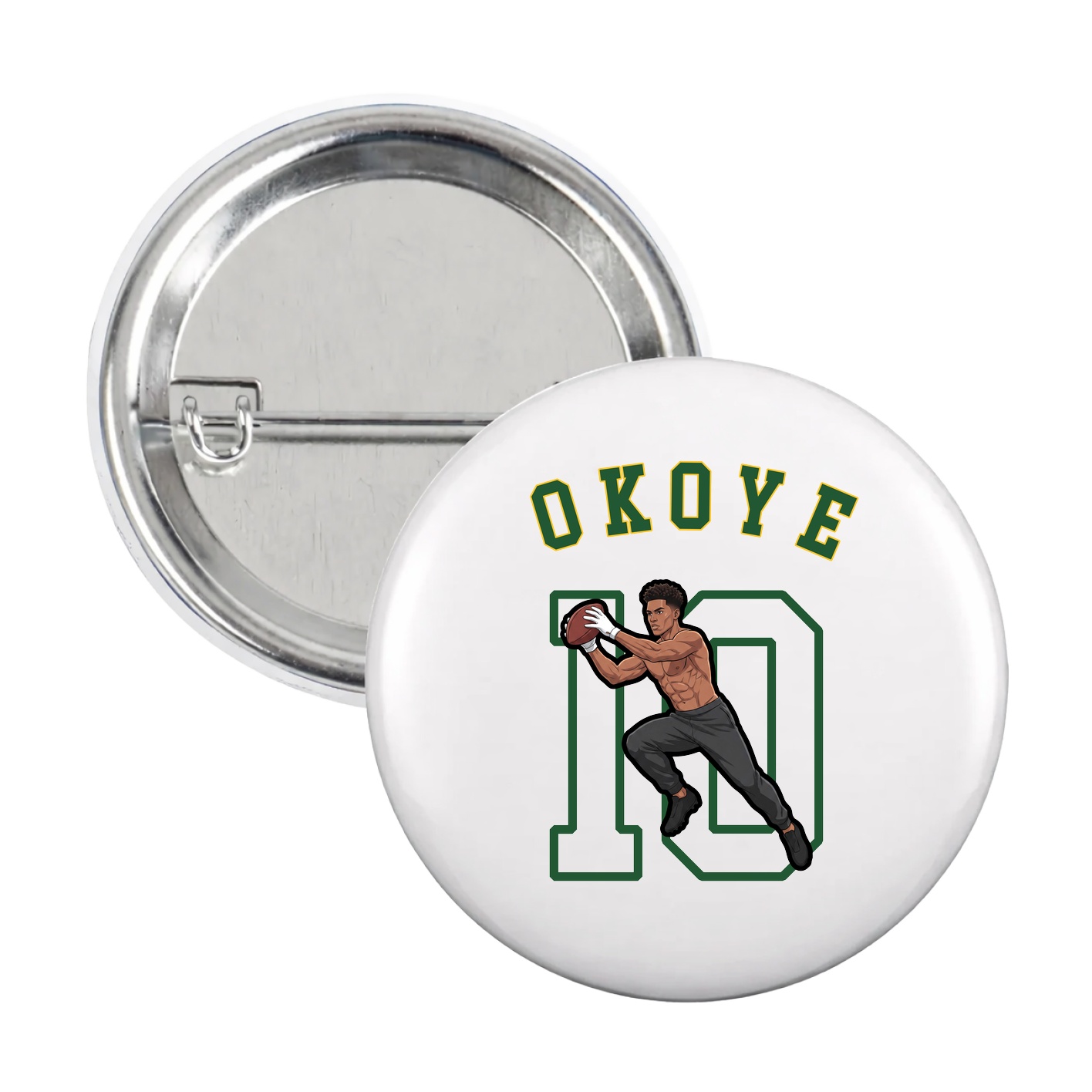 Game Day Button — Shirsey Arch in White