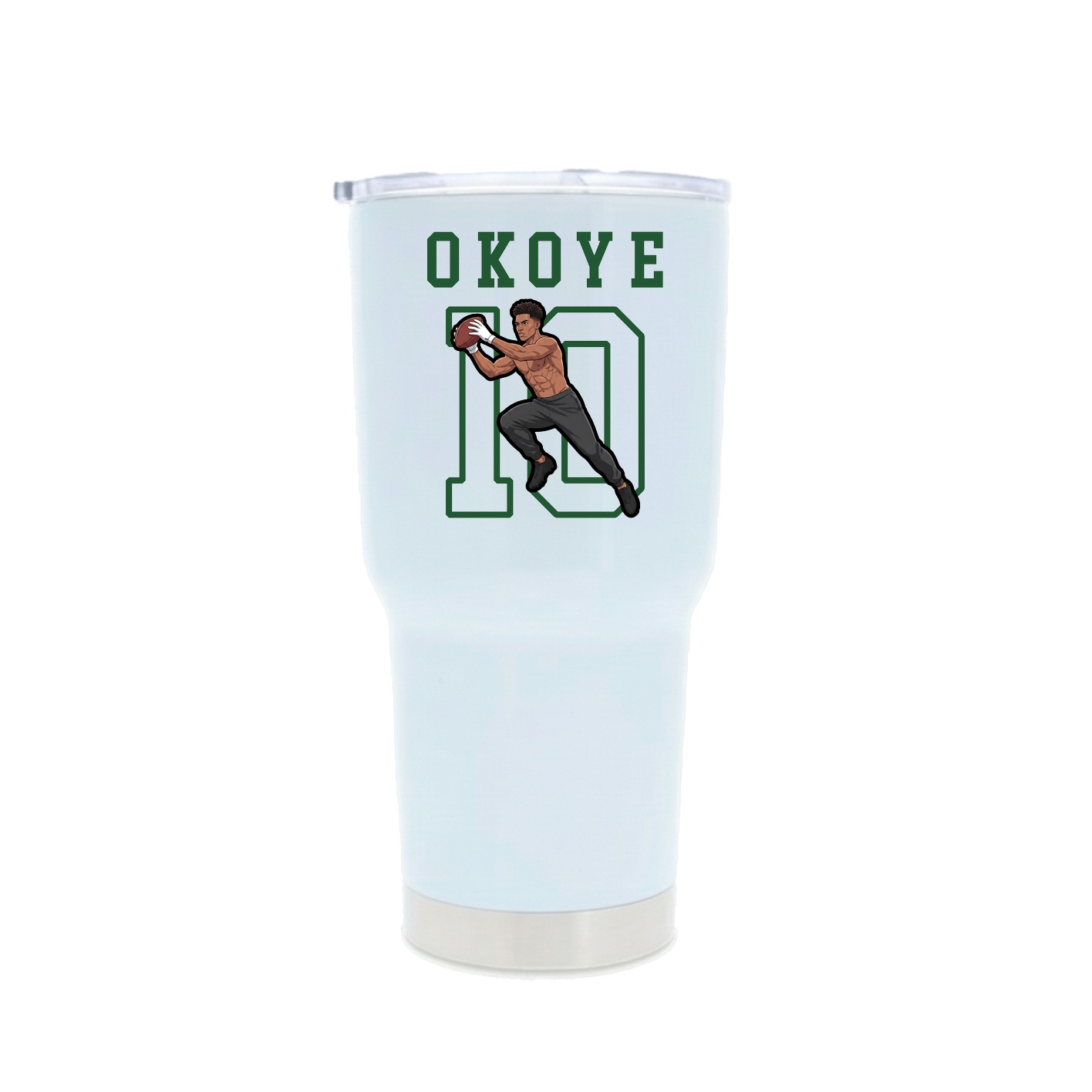 30oz Stainless Steel Tumbler — Shirsey in White