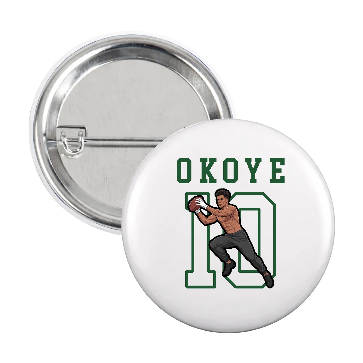 Game Day Button — Shirsey in White