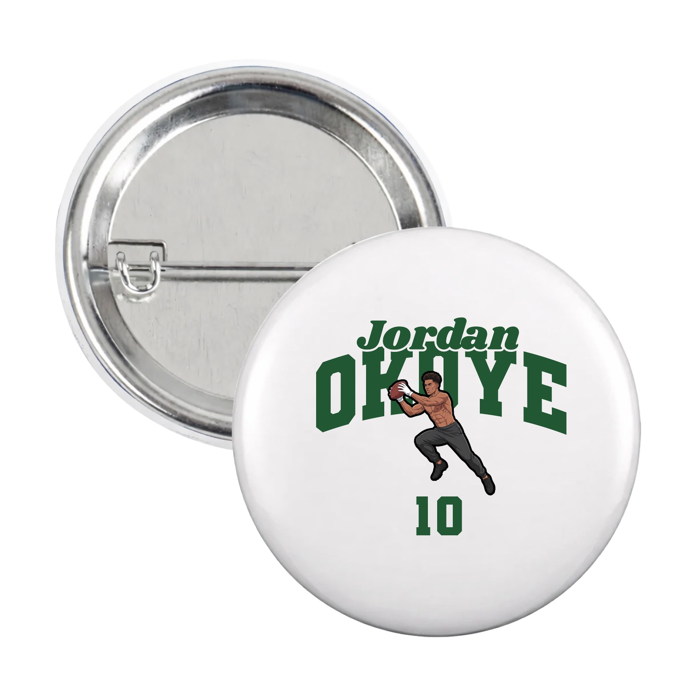Game Day Button — Signature Arch in White