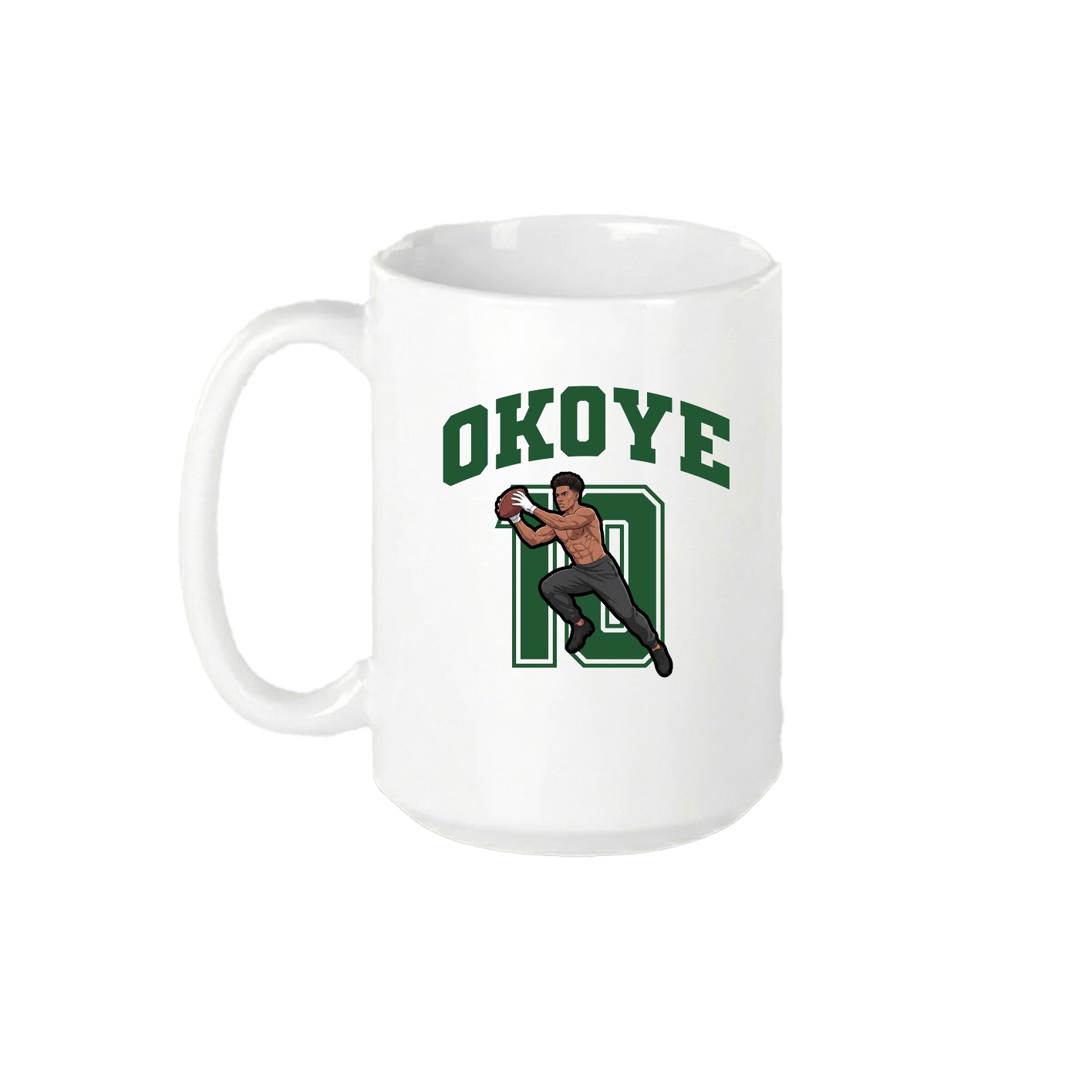 15oz Coffee Mug — Number in White