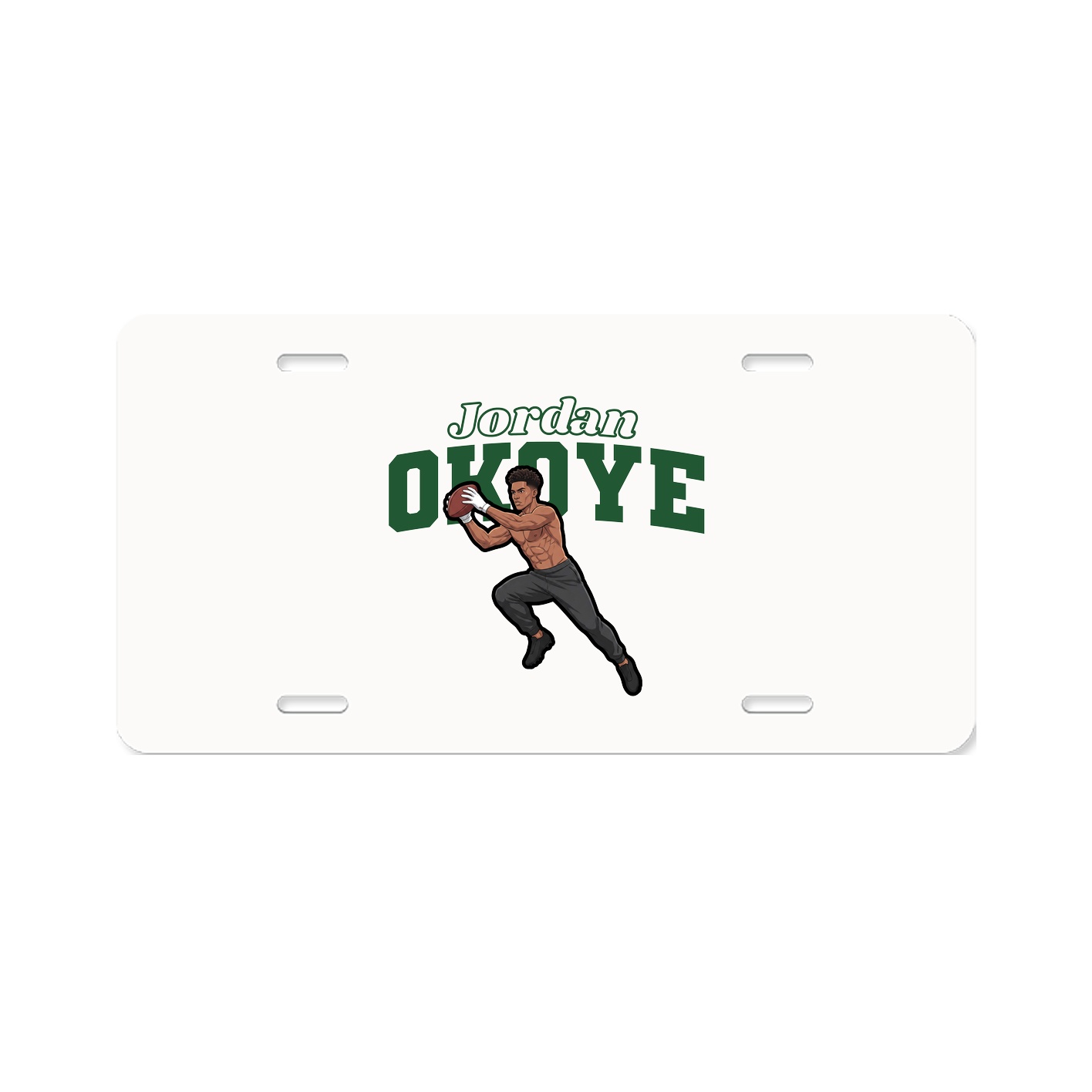 License Plate — Name Arch in Classic
