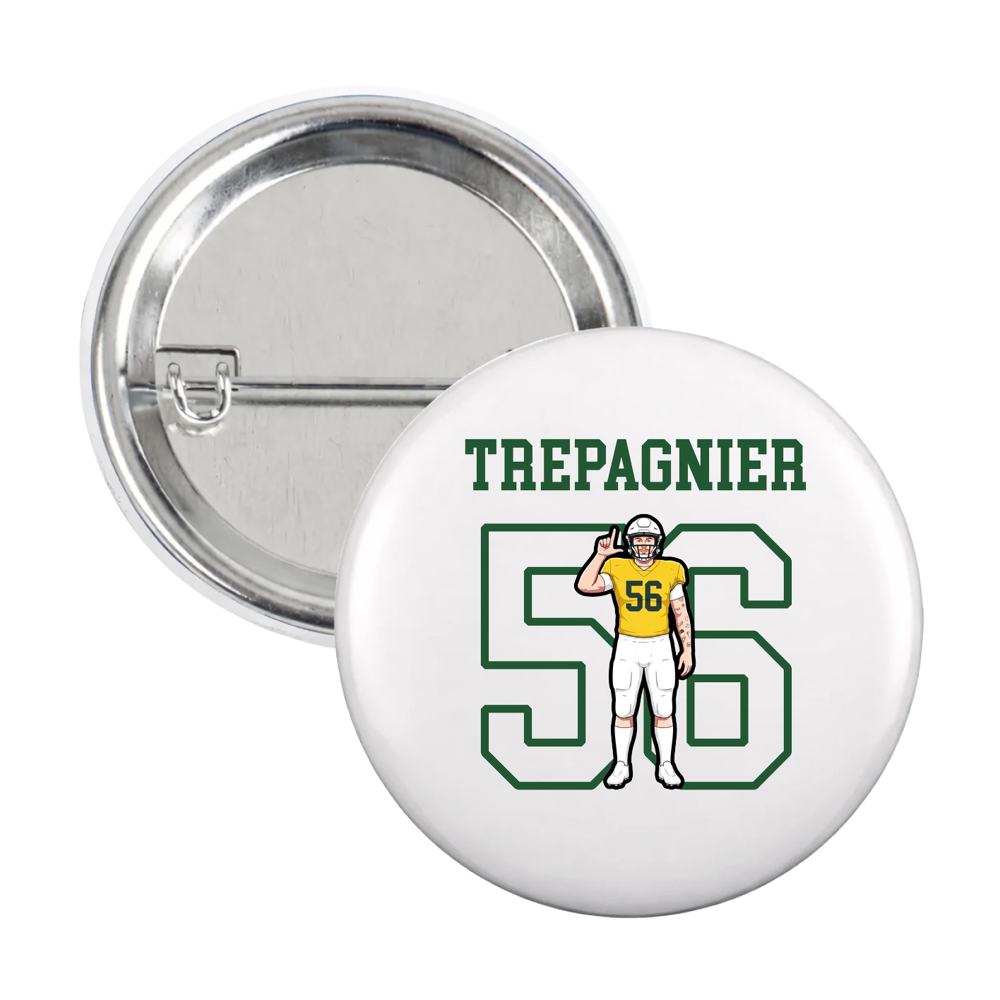 Game Day Button — Shirsey in White