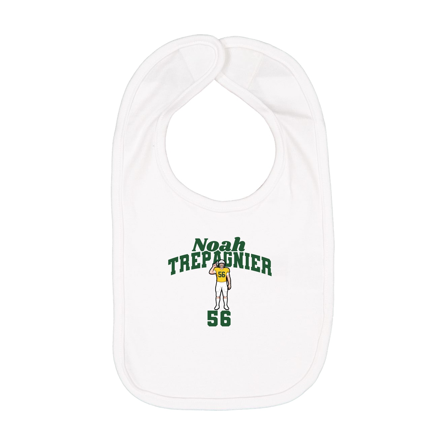Infant Bib — Signature Arch in White