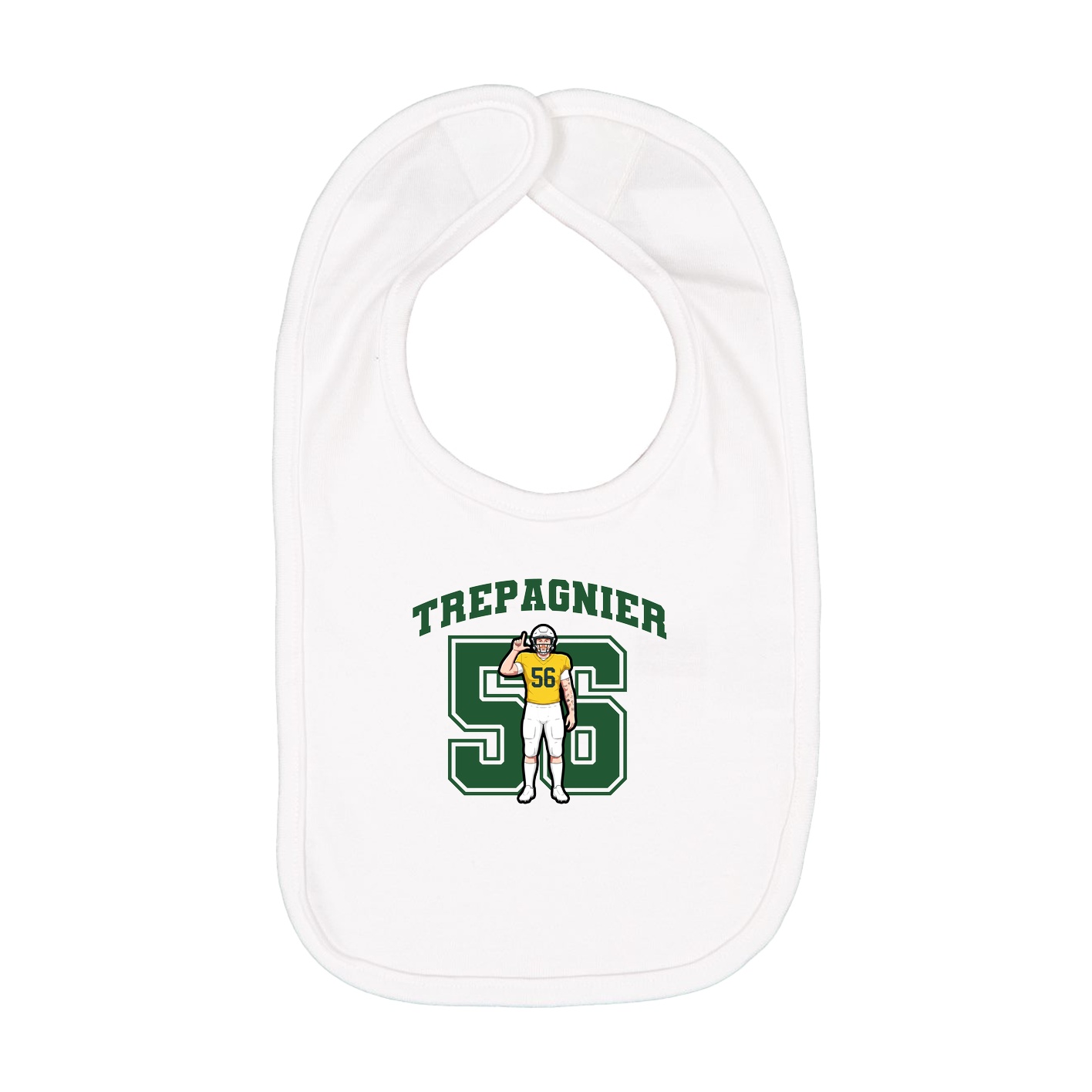 Infant Bib — Number in White
