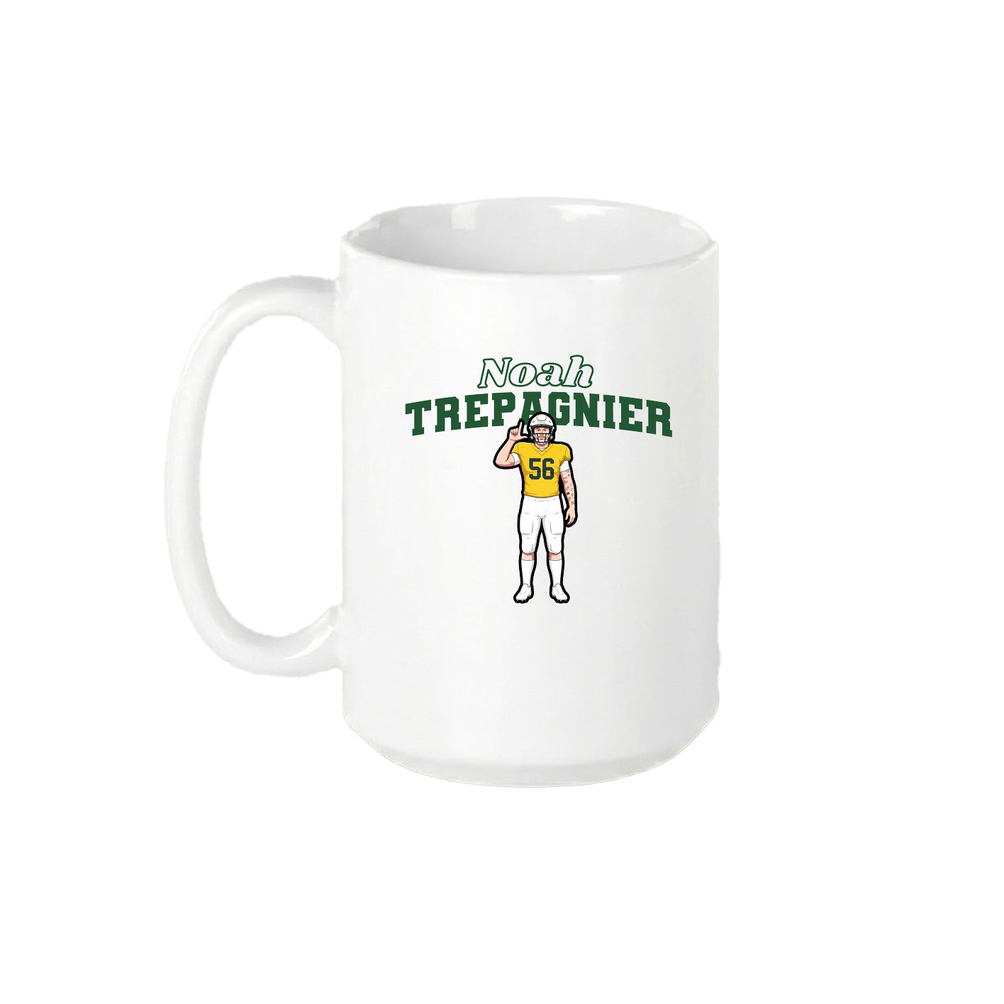 15oz Coffee Mug — Name Arch in White