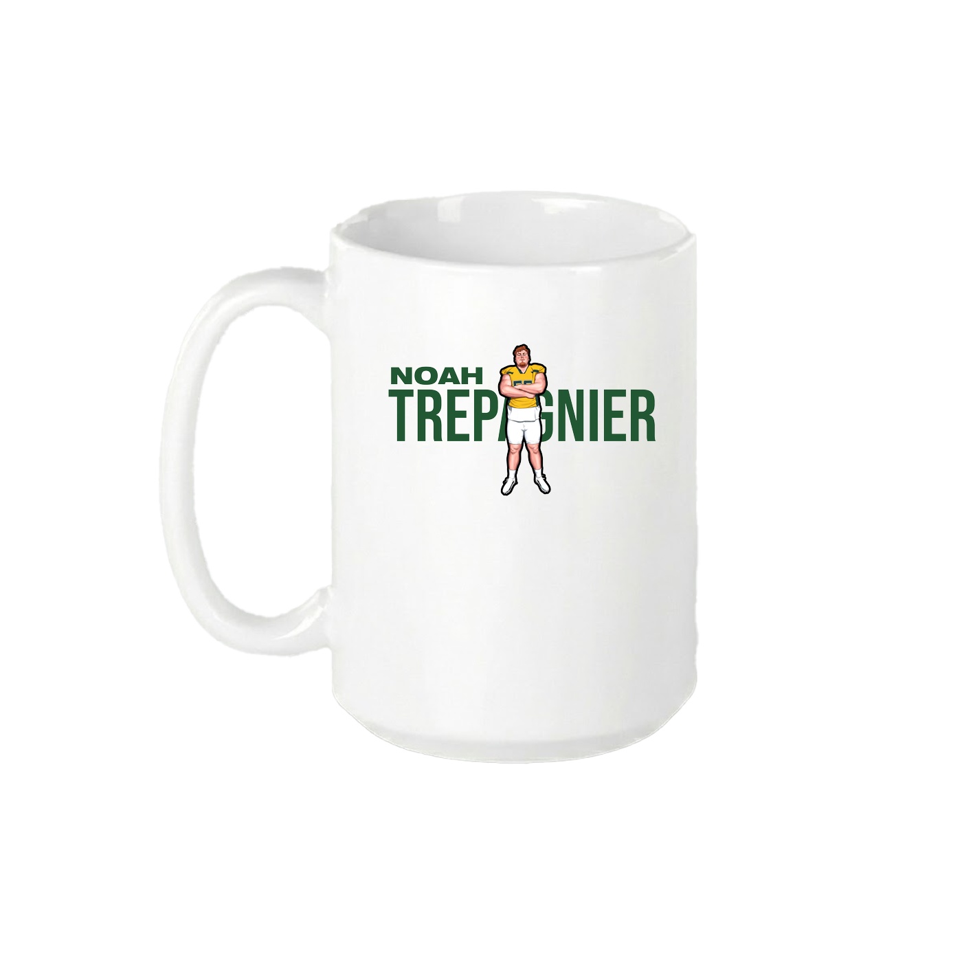15oz Coffee Mug — Player Name in White