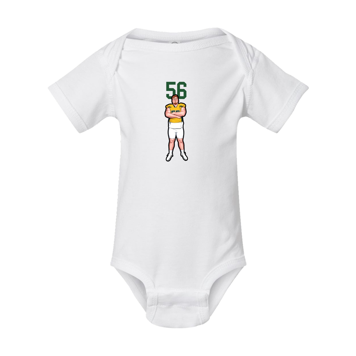 Baby Onesie — Number Top in White