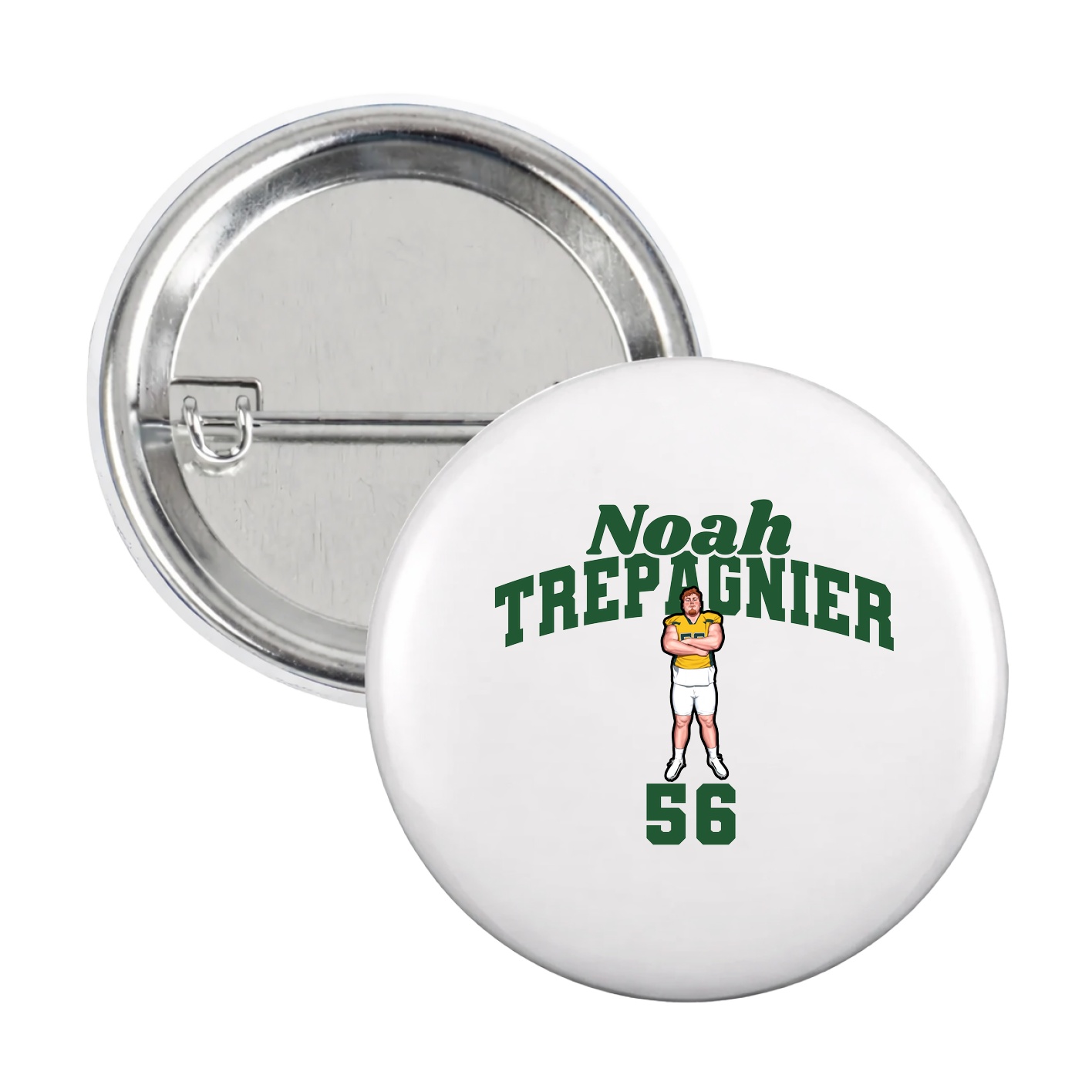 Game Day Button — Signature Arch in White