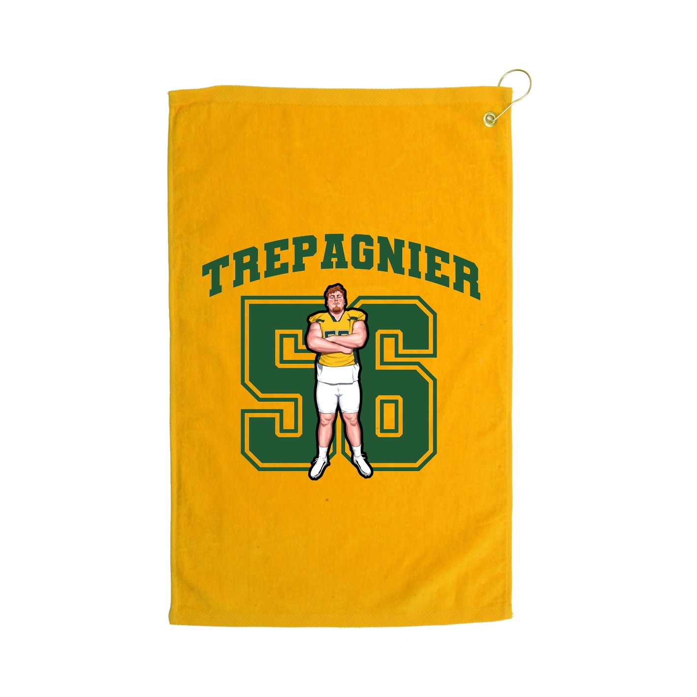 Golf Towel — Number in Gold