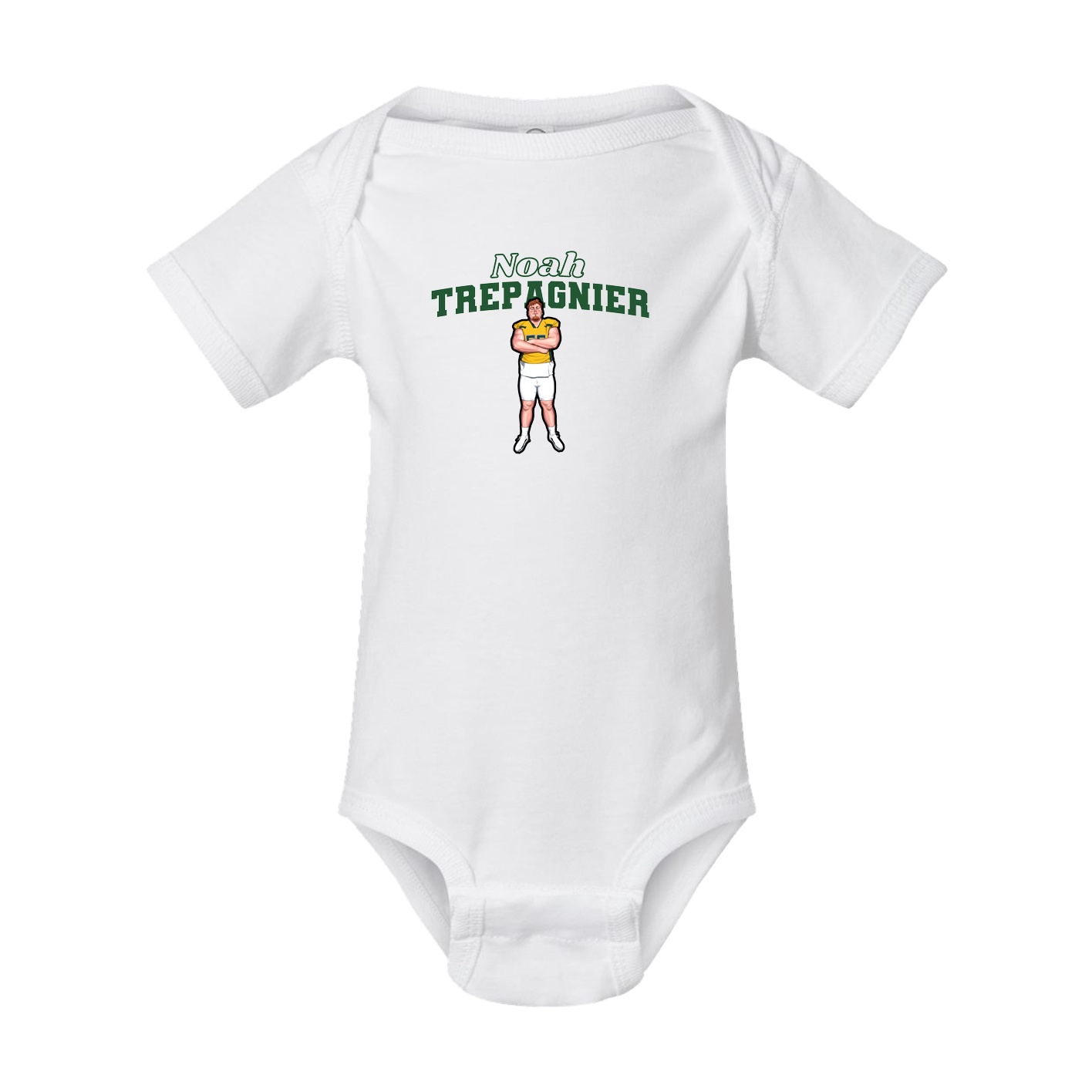 Baby Onesie — Name Arch in White