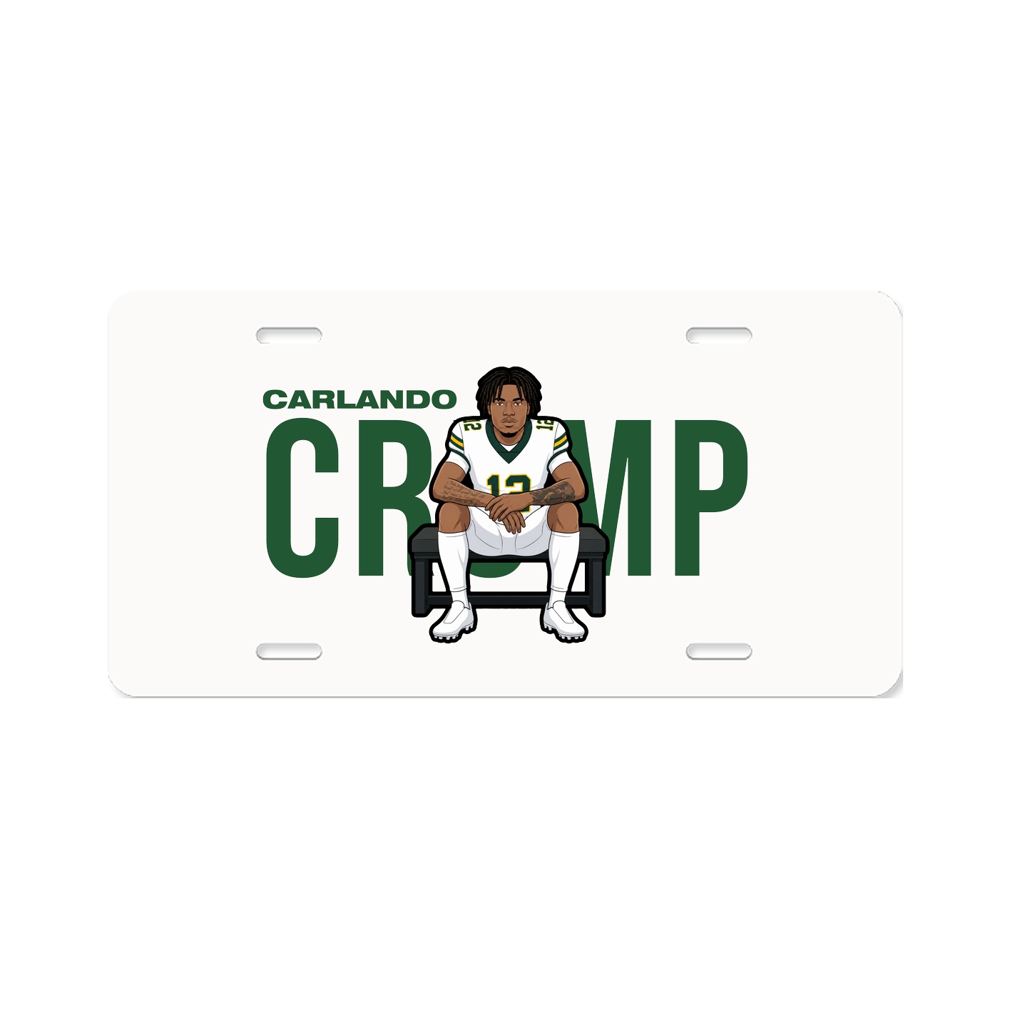 License Plate — Player Name in Classic