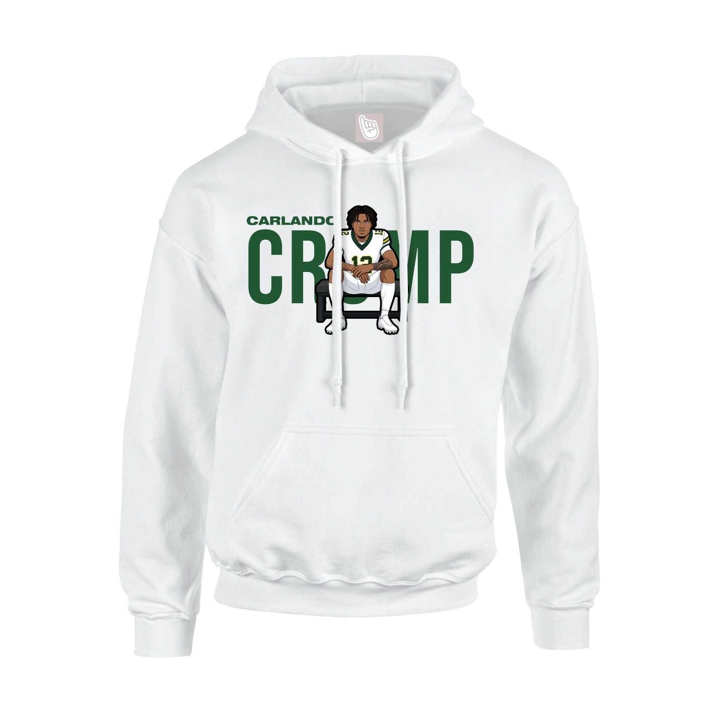 Youth Hoodie — Player Name in White