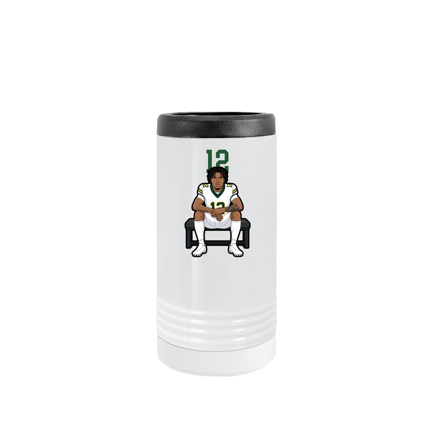 Slim Beverage Holder — Number Top in White