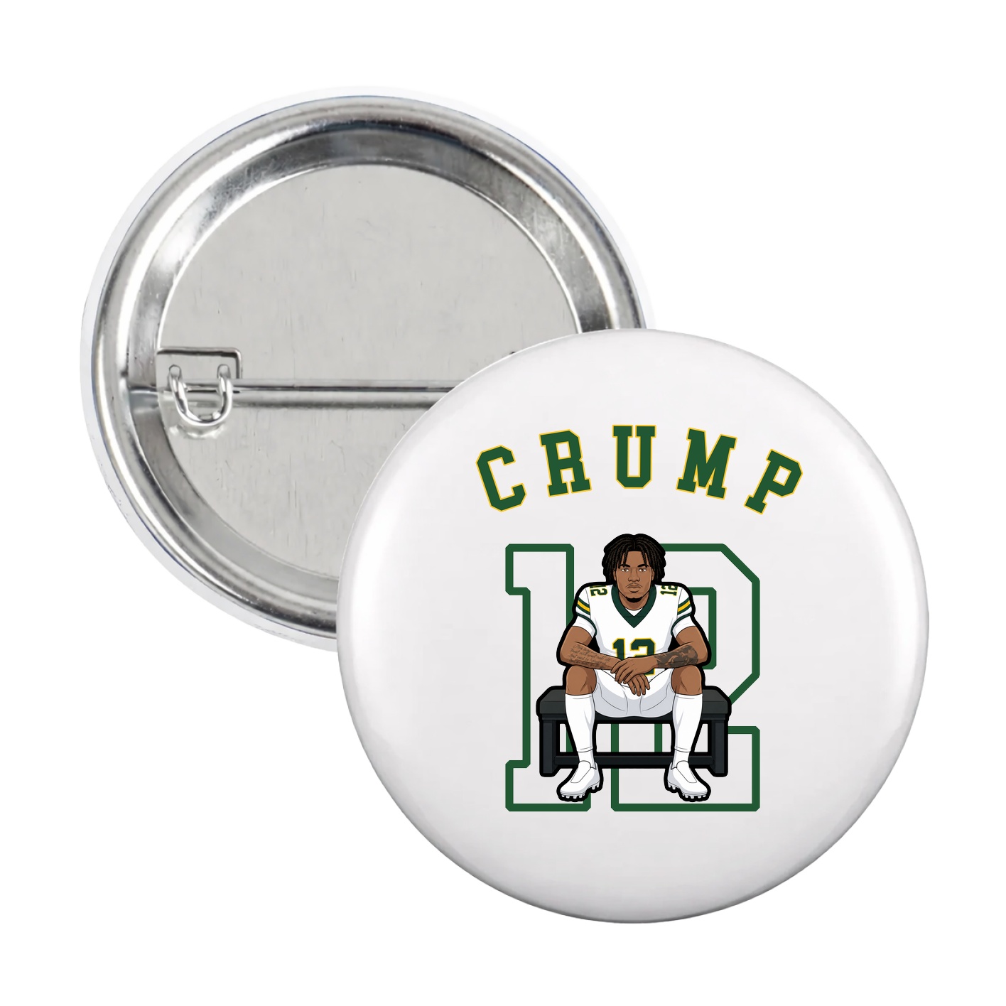 Game Day Button — Shirsey Arch in White