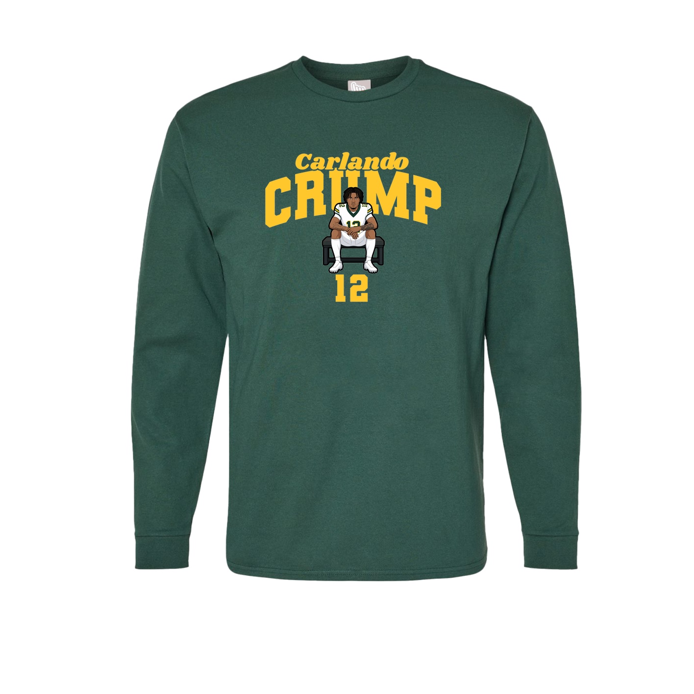 Long Sleeve Tee — Signature Arch in Green