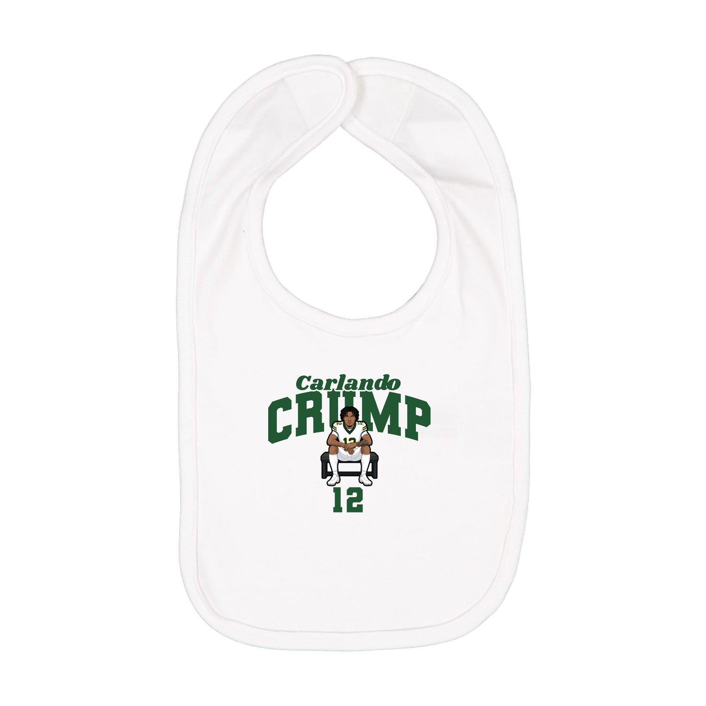 Infant Bib — Signature Arch in White