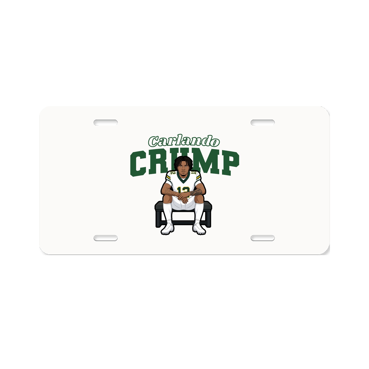 License Plate — Name Arch in Classic