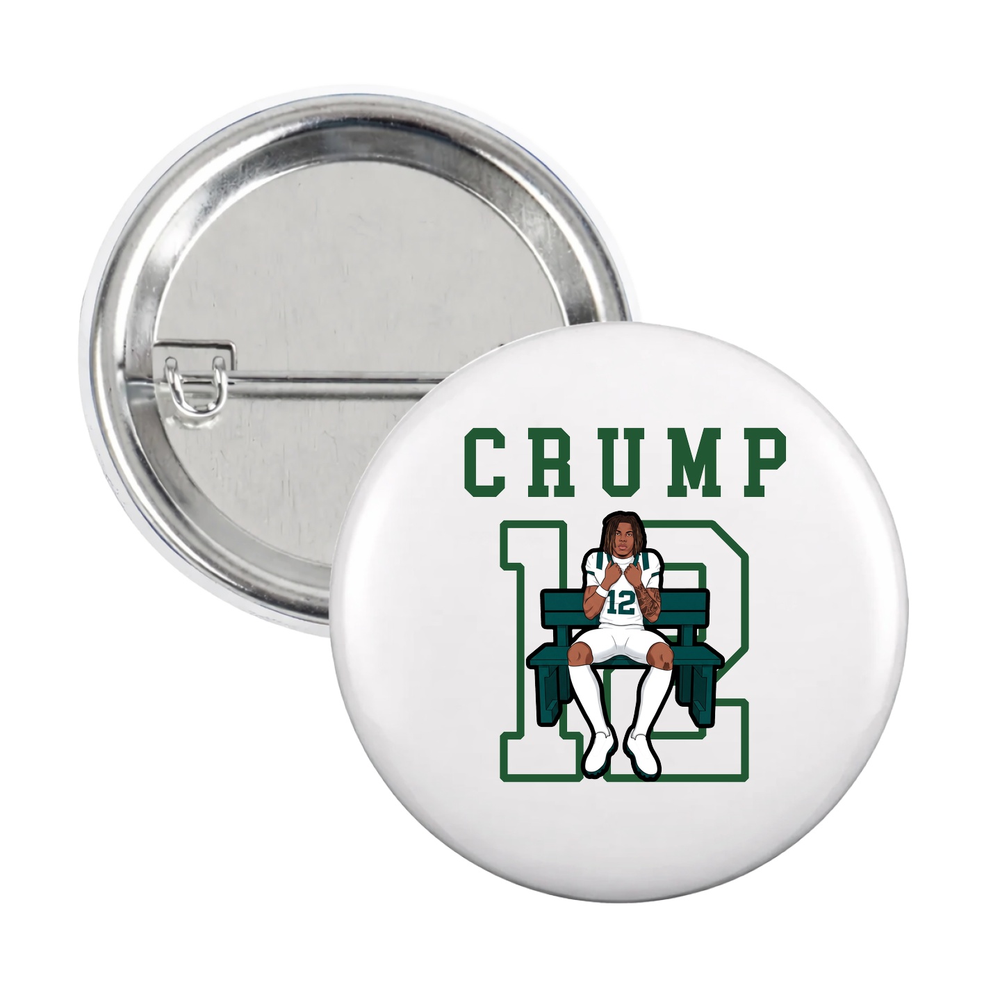 Game Day Button — Shirsey in White