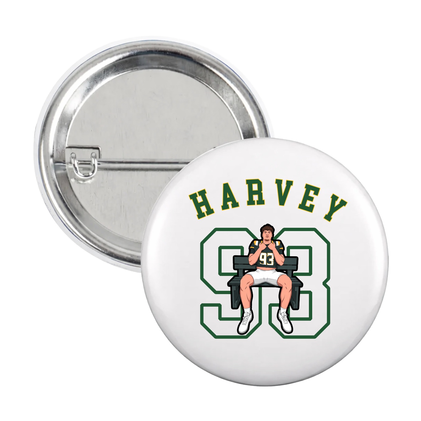 Game Day Button — Shirsey Arch in White