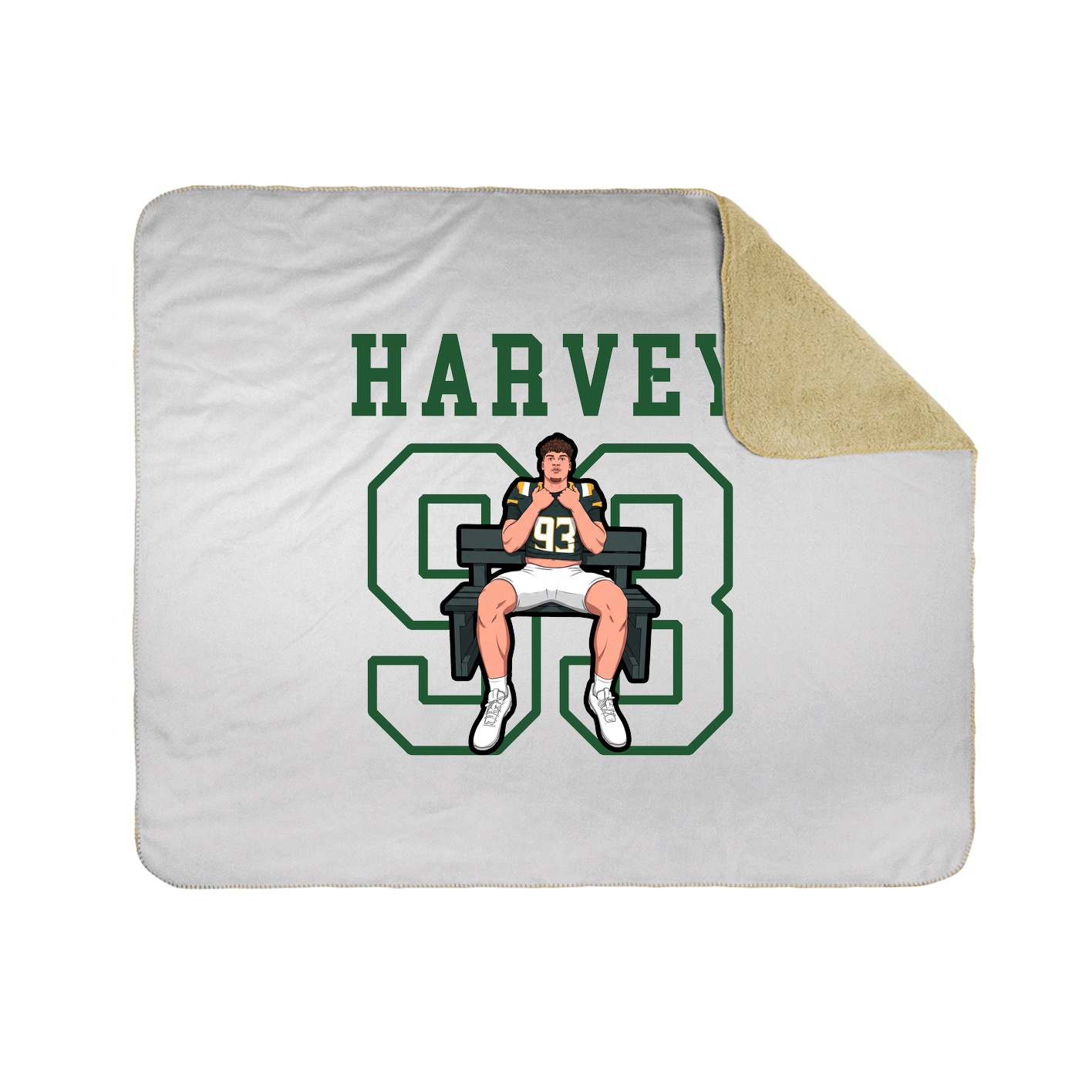 Throw Blanket — Shirsey in White
