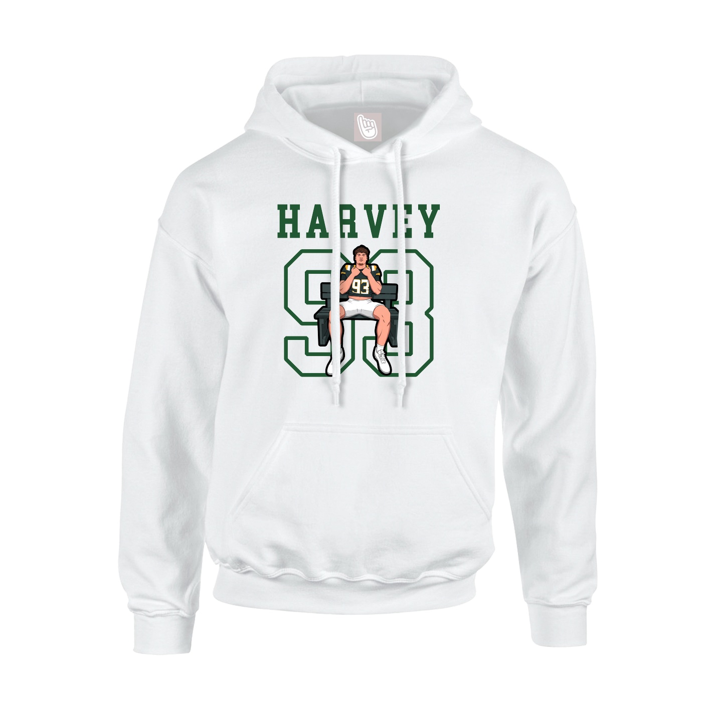 Youth Hoodie — Shirsey in White