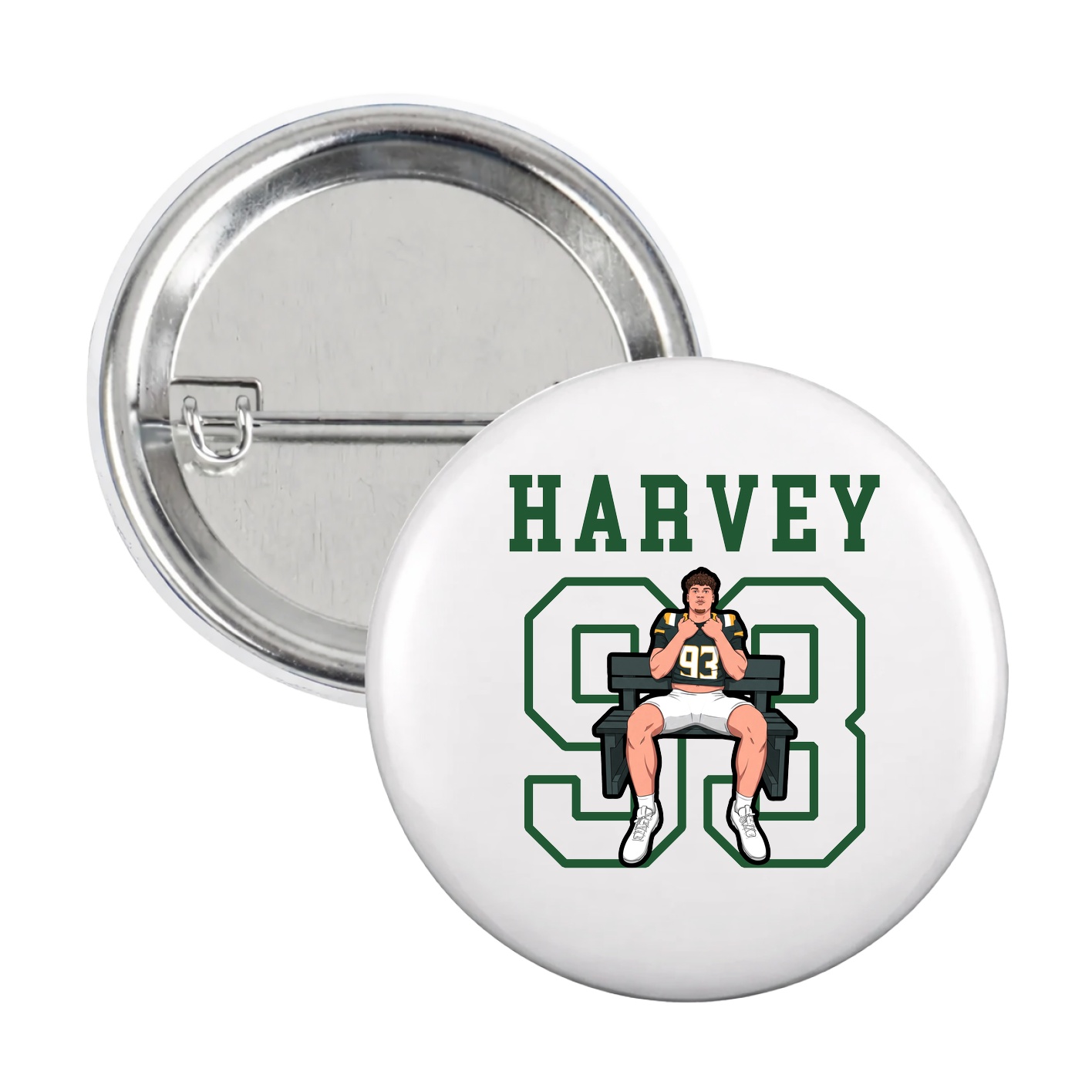 Game Day Button — Shirsey in White