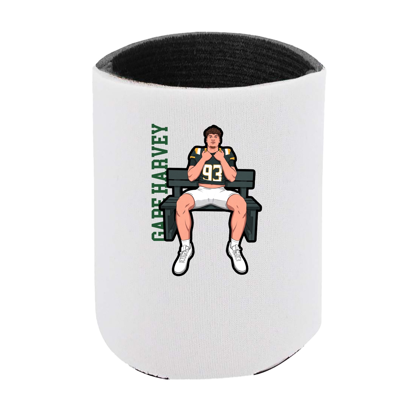Can Holder — Name Vertical in White