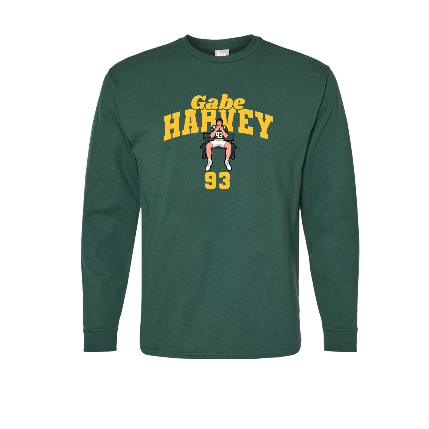 Long Sleeve Tee — Signature Arch in Green