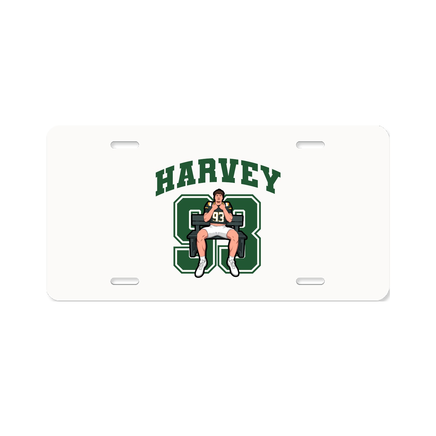 License Plate — Number in Classic