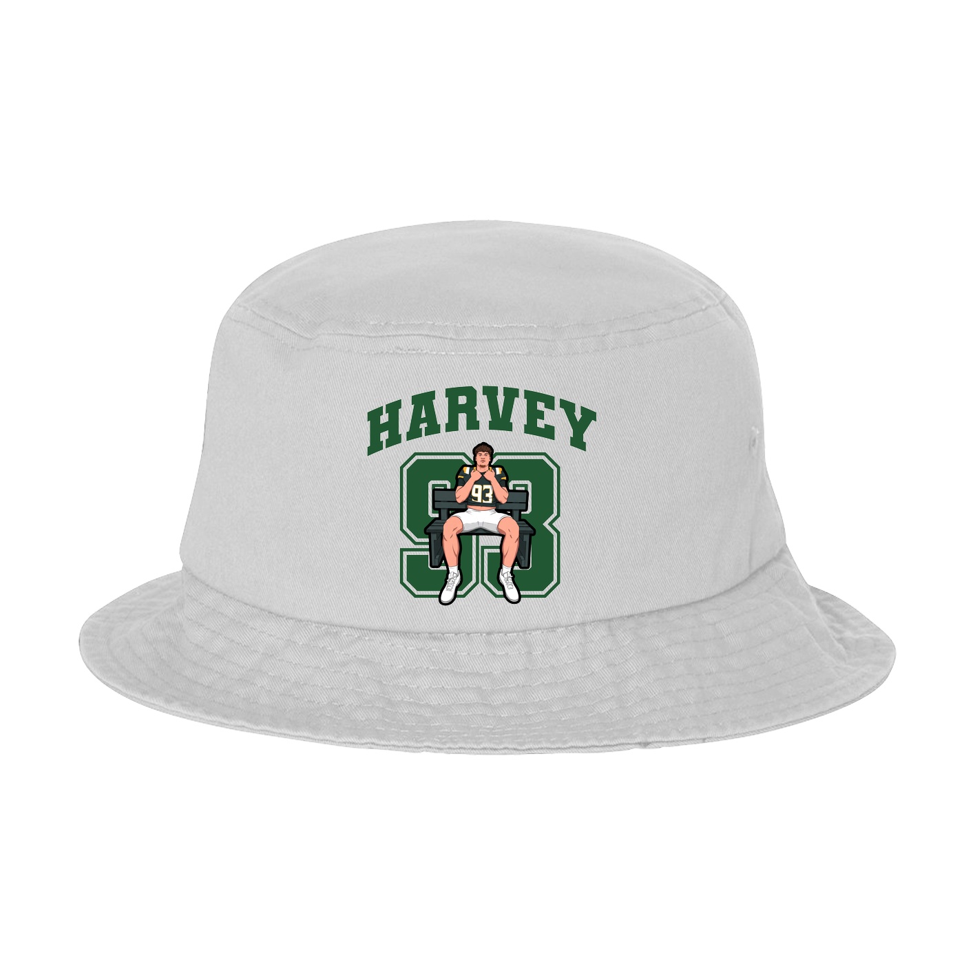 Bucket Cap — Number in White